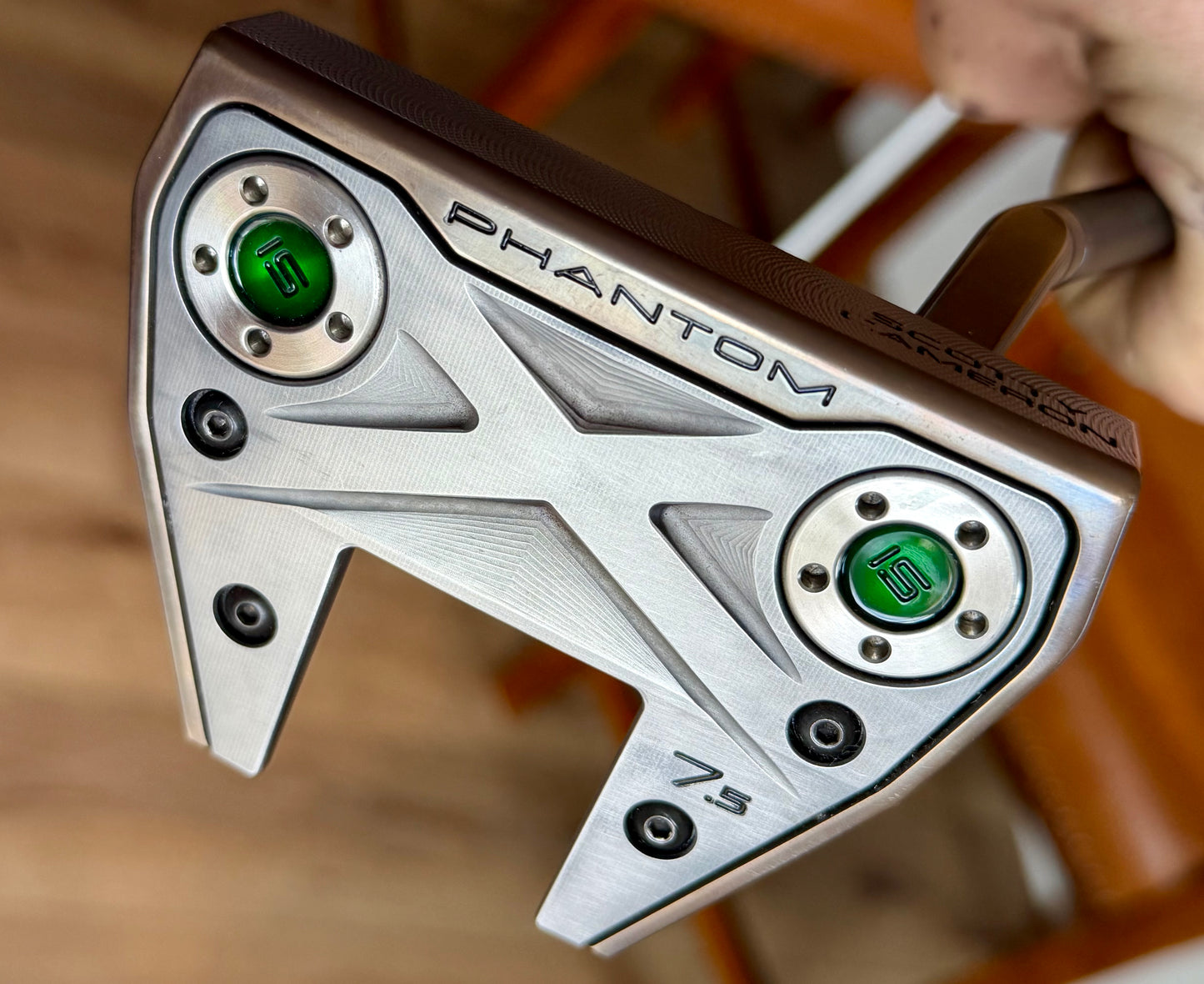 Phantom x7.5 (new) OilCan/aged Satin with candy green 34”