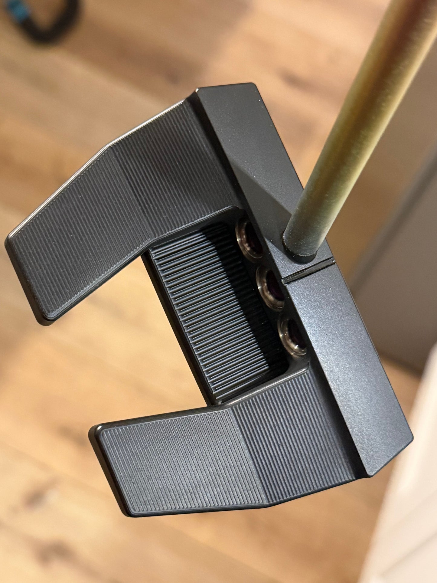 Black, gold, candy purple phantom 5S / brushed rainbow kbs / kangaroo leather 34”