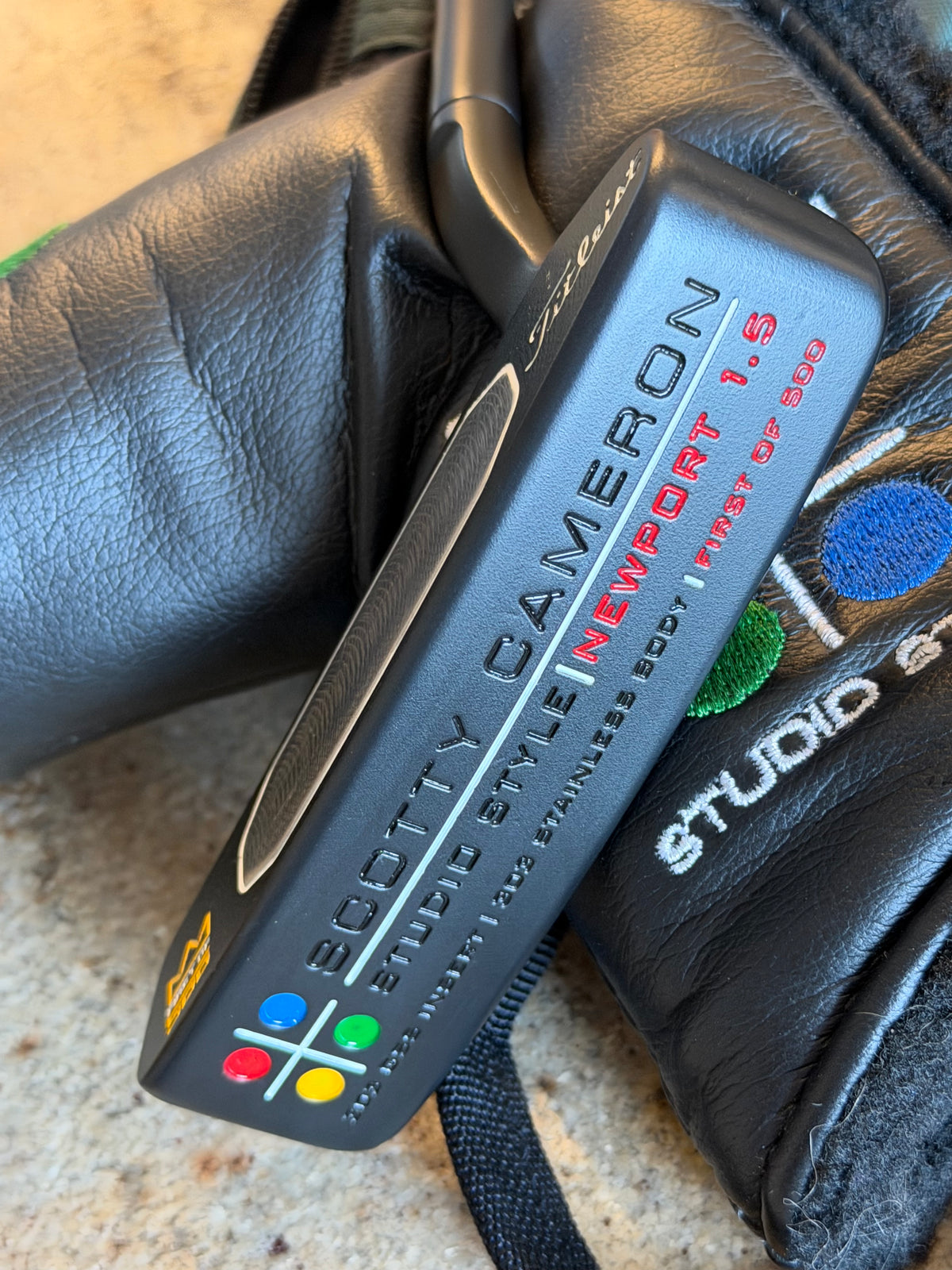 First in 500 Scotty Cameron Studio Style (2005) Newport 1.5 - full custom leather / HC