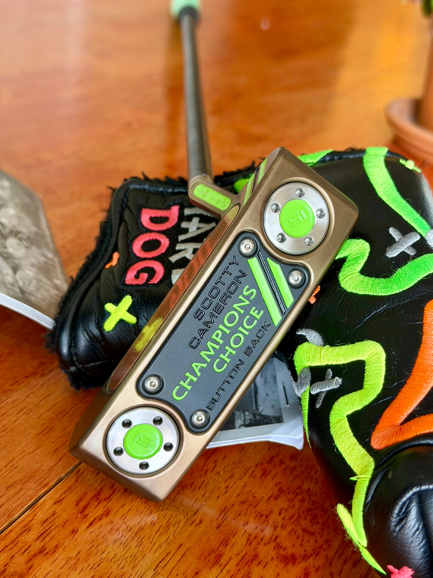 Champions Choice 1.5+ oil can/ Junkyard Dog Neon 34”