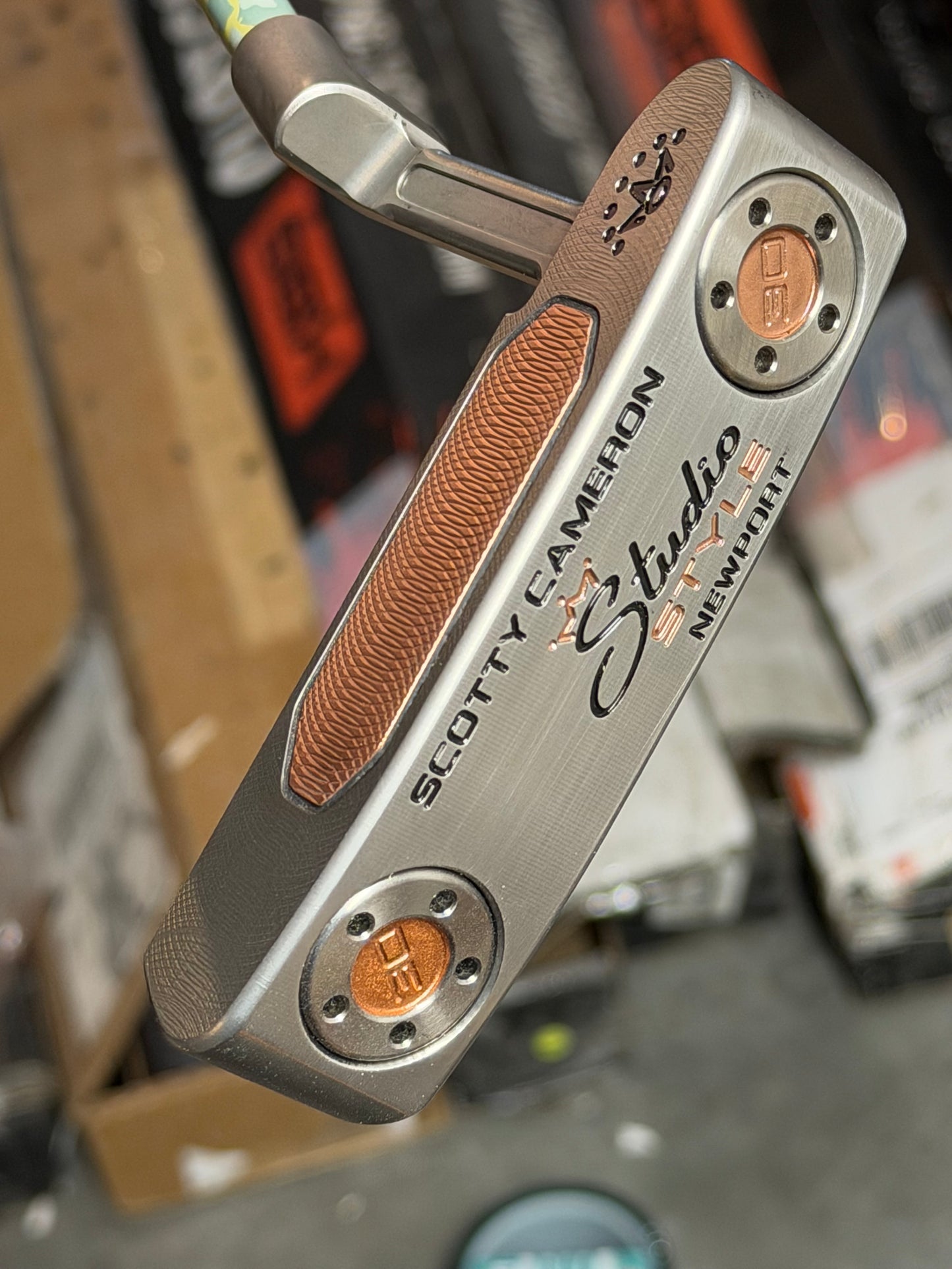 New studio style Newport - camo KBS - copper face insert / tour satin