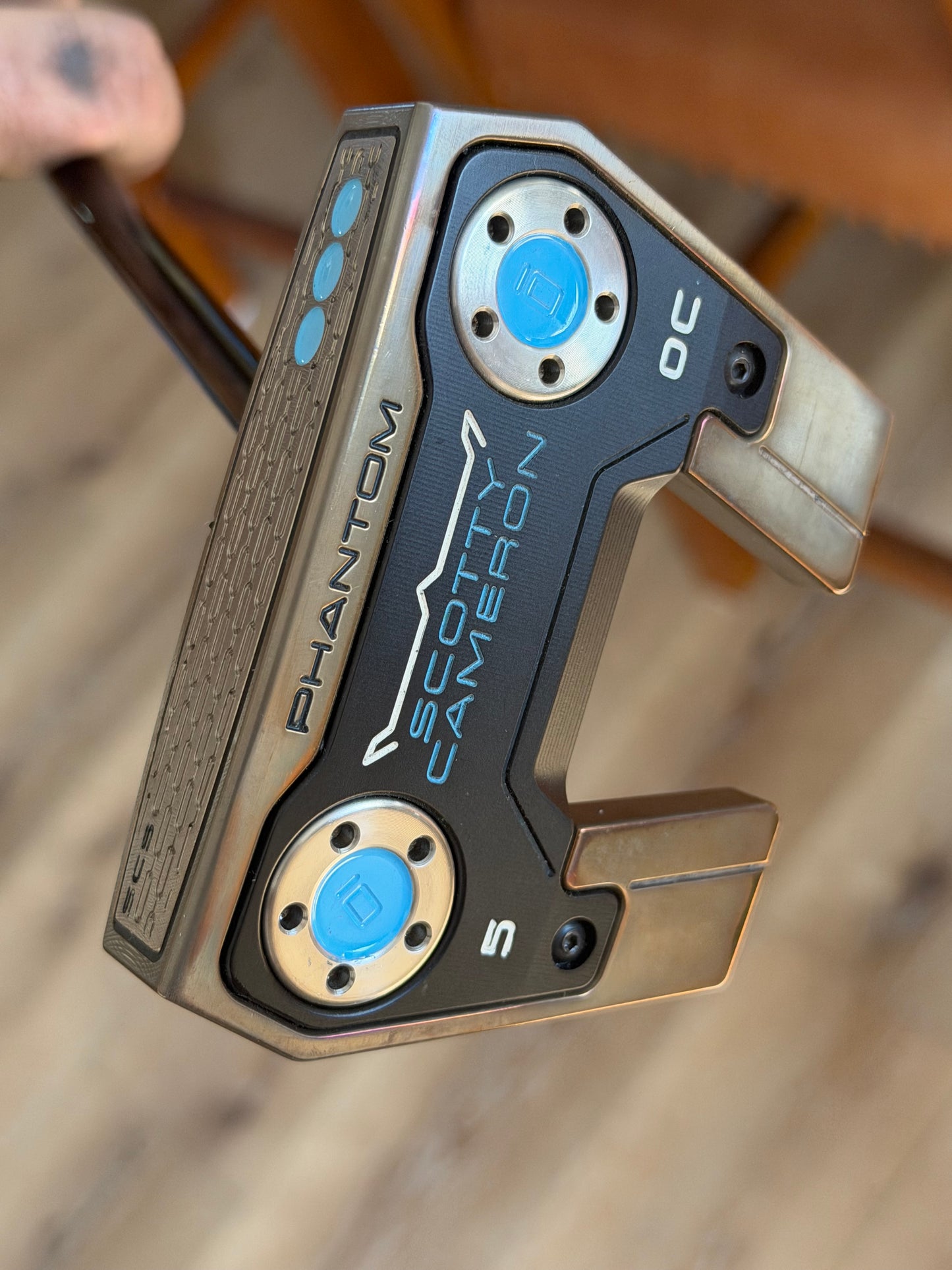 Oil Can Scotty Cameron phantom 5OC - UNC Blue - 35”