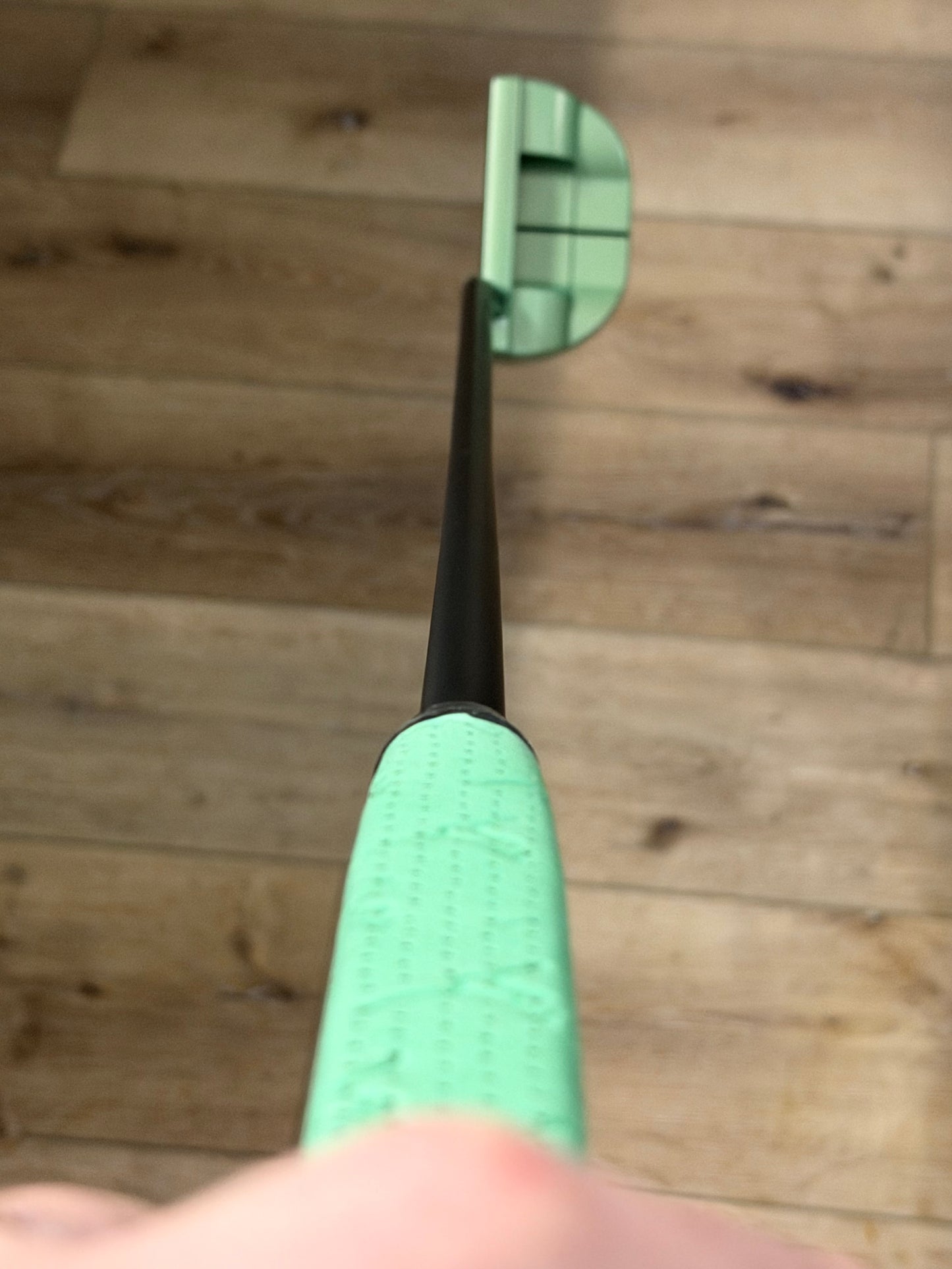 Anodized Green fastback 1.5 (mint) w/ kangaroo + black shaft