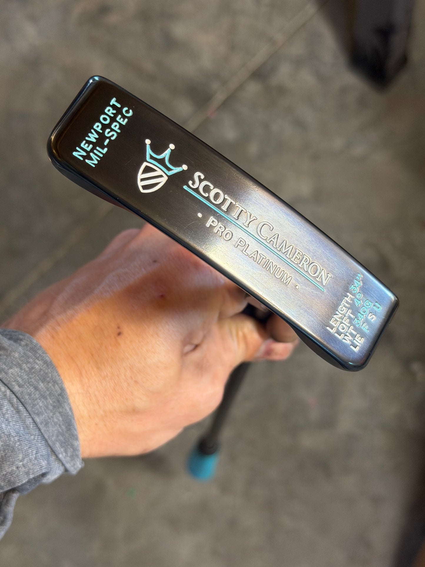 Mil spec Newport 34/340g - blue oil can / Tiffany (34”)