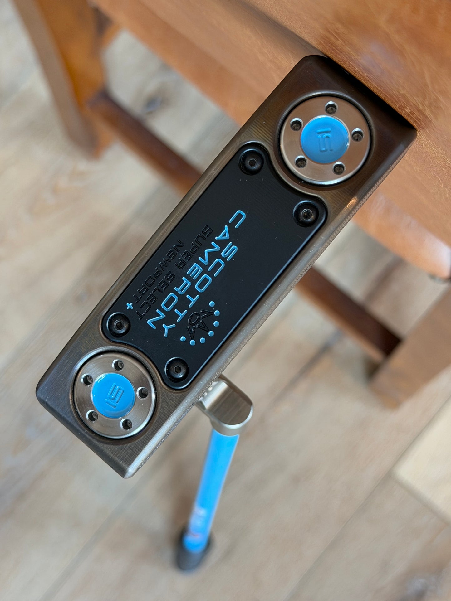 New Scotty Cameron Newport plus + oil can + UNC blue KBS GPS + leather 34”