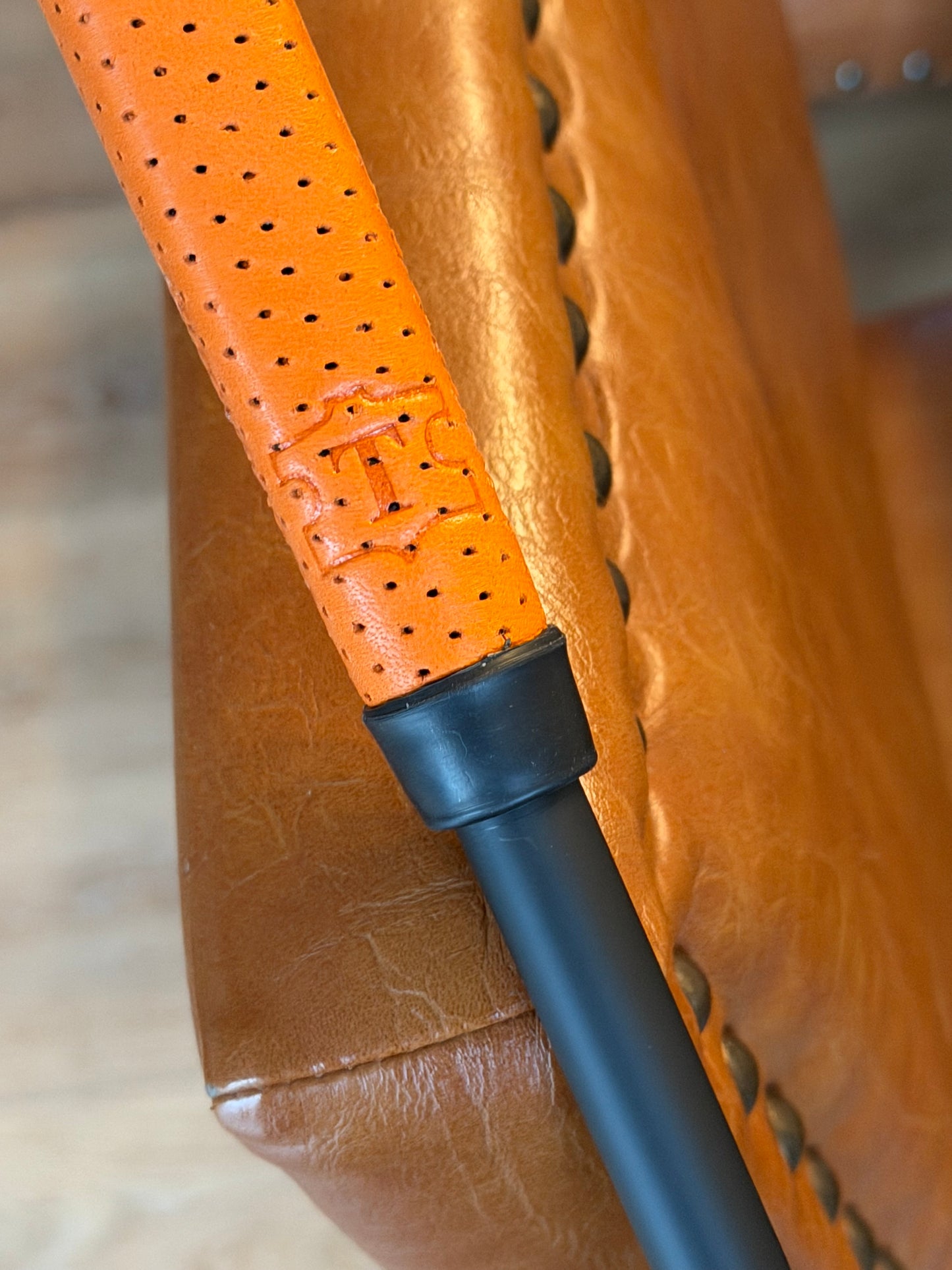 Newport Beach 1.5 / site dot/ tangerine with leather! 34.5”