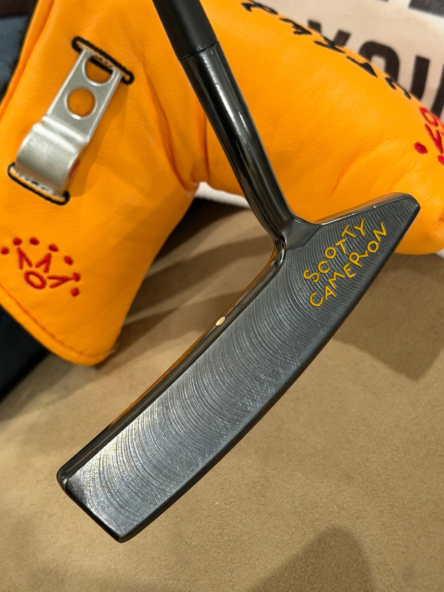 Original studio design #2 - black shaft / leather / NEW original head-cover at 34.5”