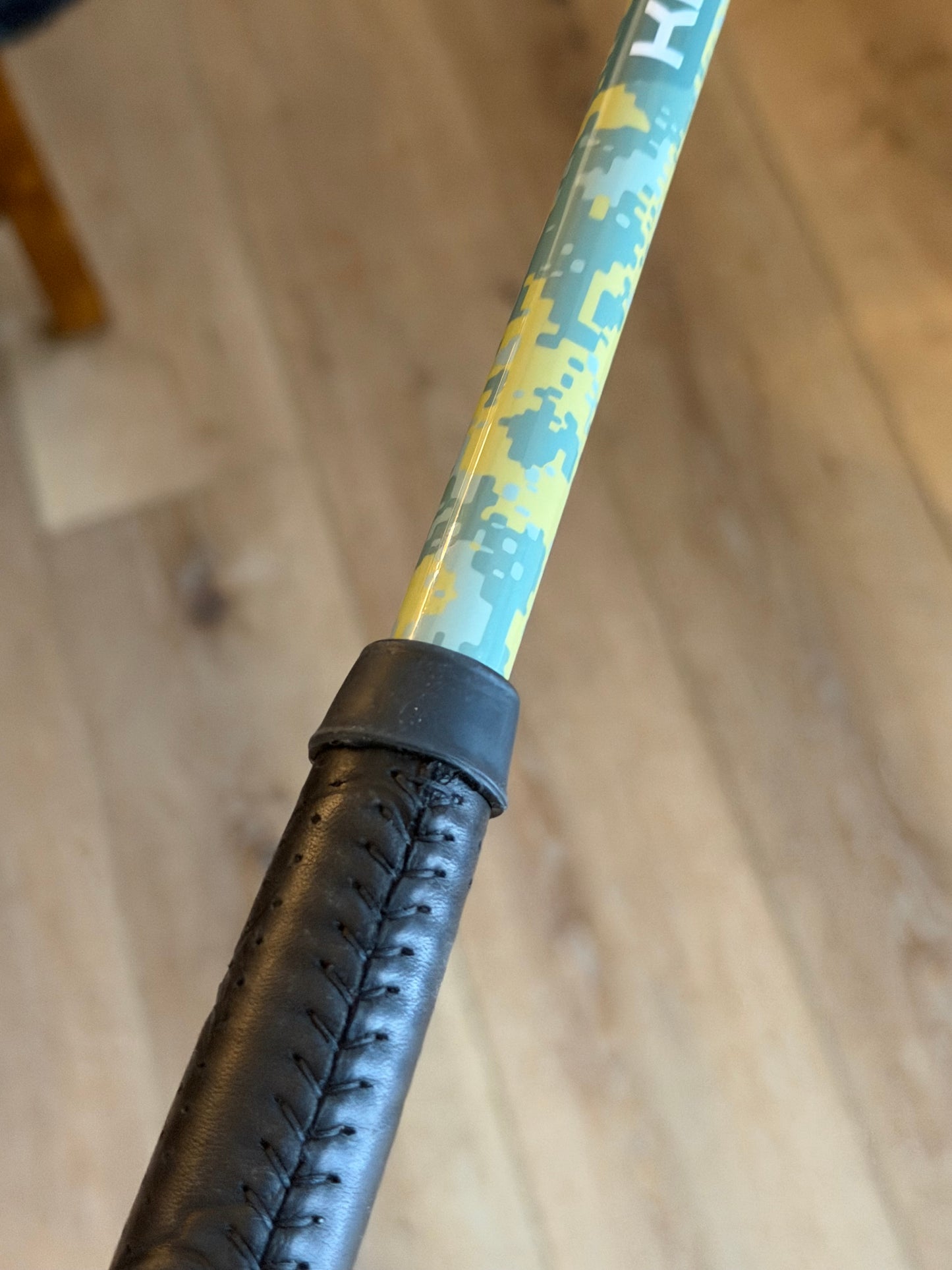 Circa 62 #3 - anodized black - camo KBS graphite / kangaroo leather and matching HC 35”