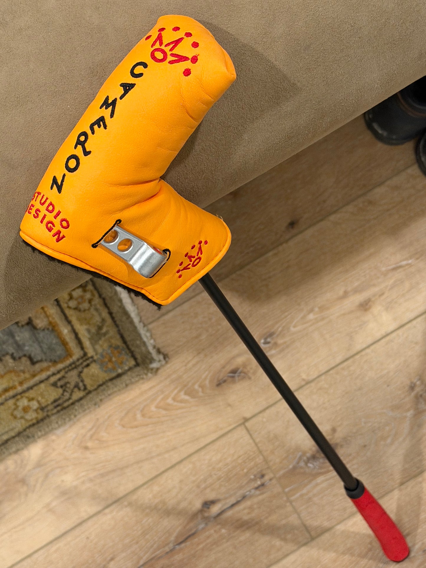 Original studio design #2 - black shaft / leather / NEW original head-cover at 34.5”