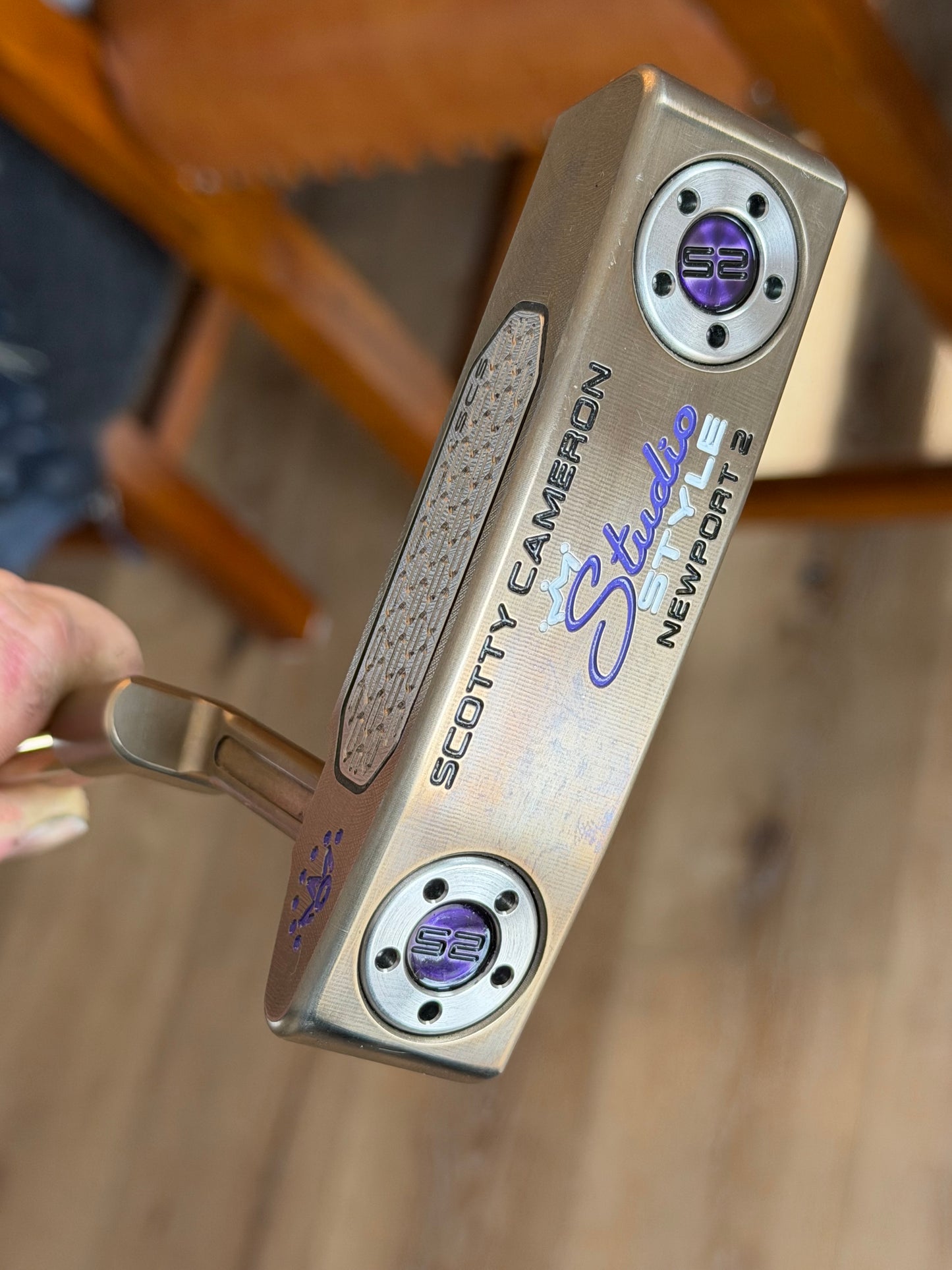 LEFTY - ‘25 studio style NP2 - Oil Can + Candy Violet + rainbow KBS 34.5”