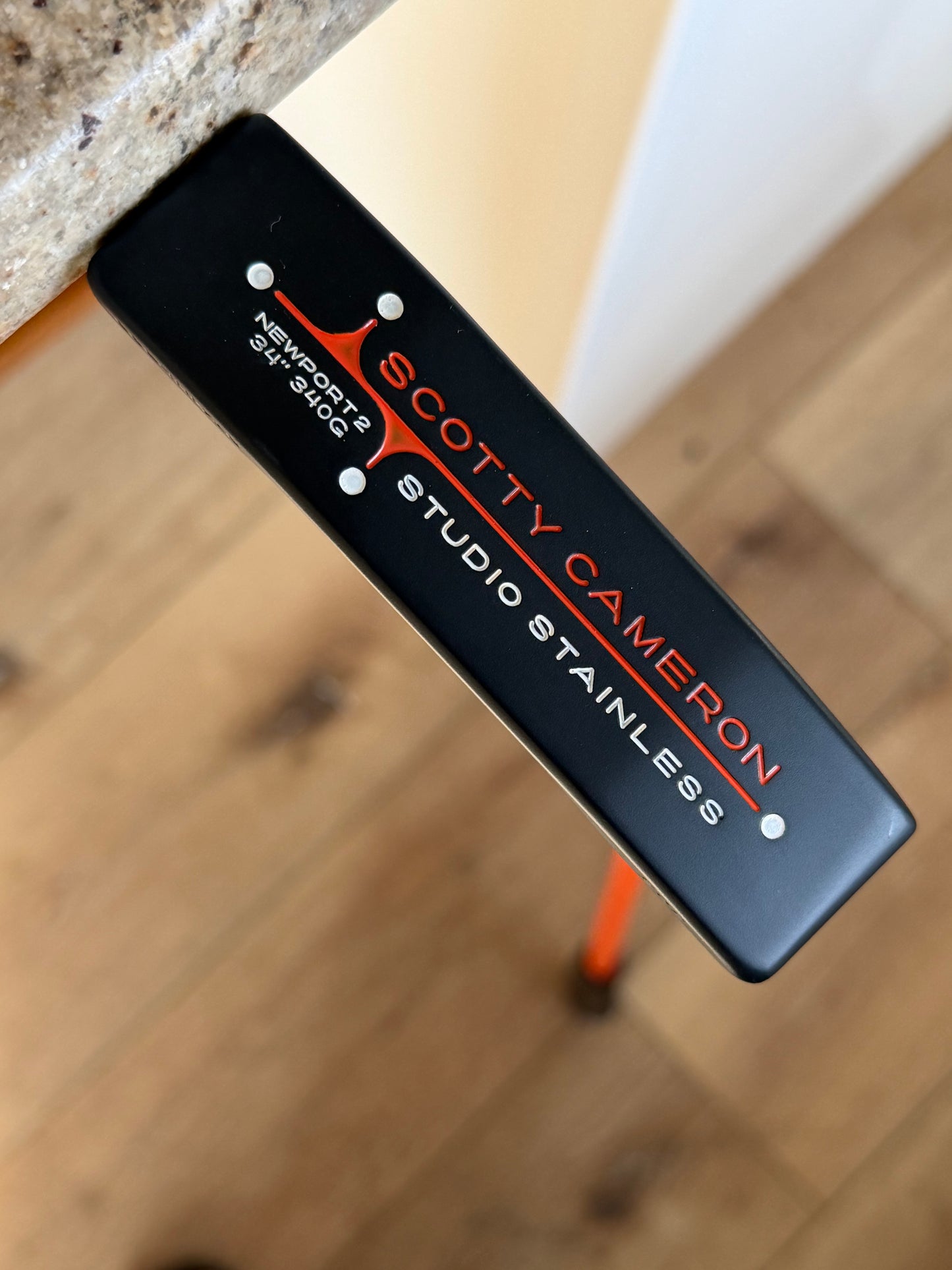 Japan Only Scotty Cameron Newport 2 34/340g studio stainless custom orange 34.5”