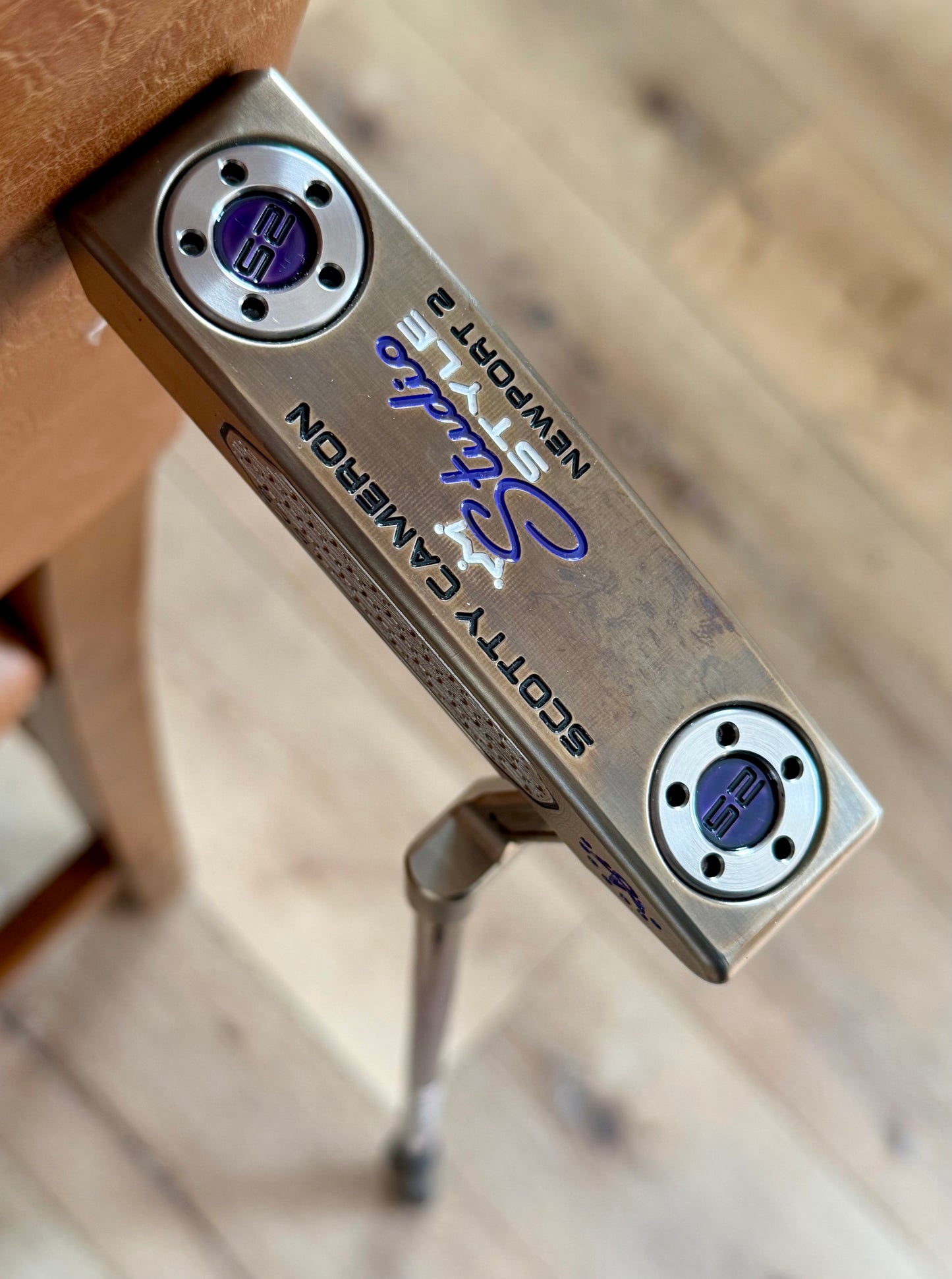 LEFTY - ‘25 studio style NP2 - Oil Can + Candy Violet + rainbow KBS 34.5”