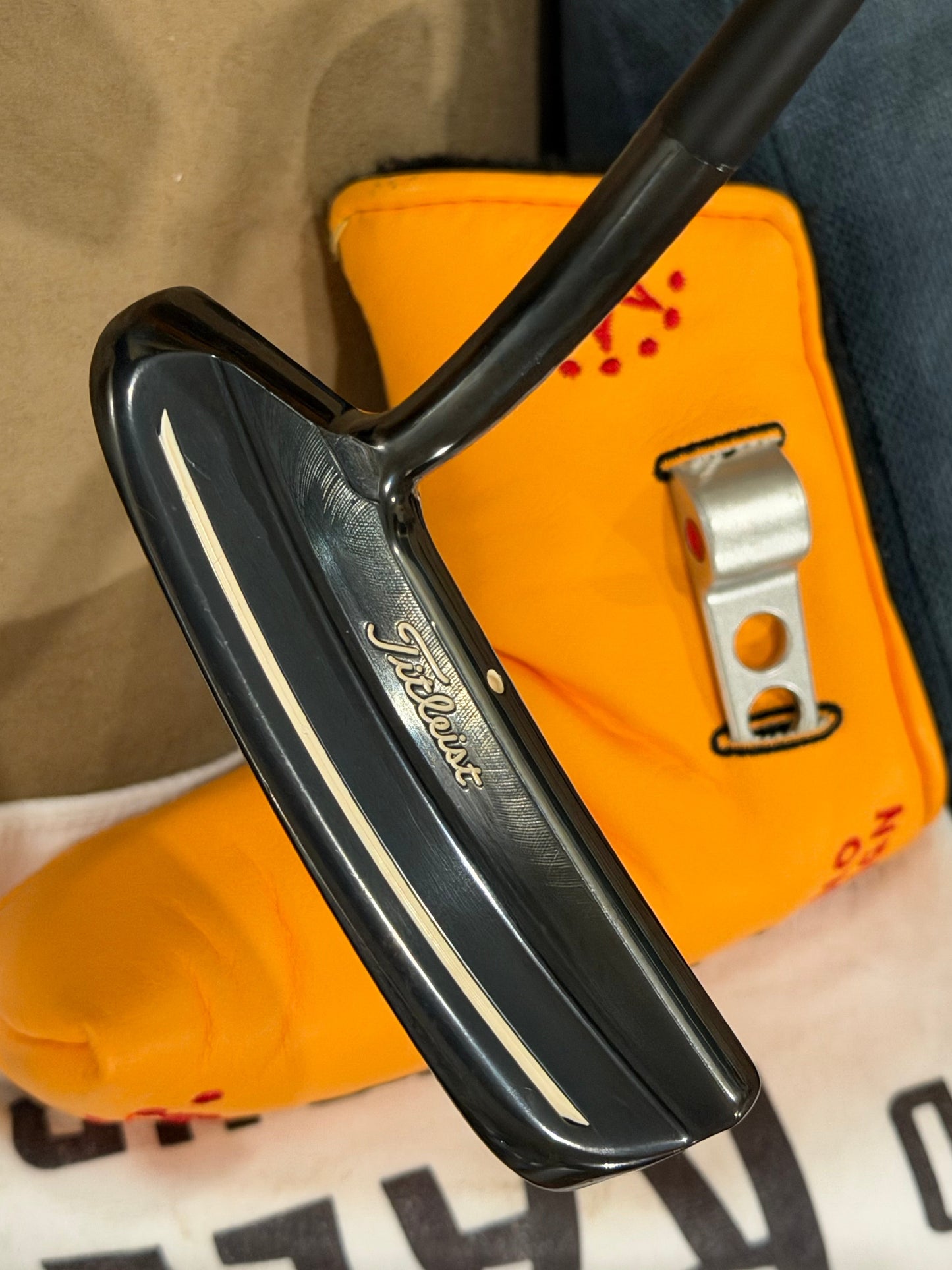 Original studio design #2 - black shaft / leather / NEW original head-cover at 34.5”