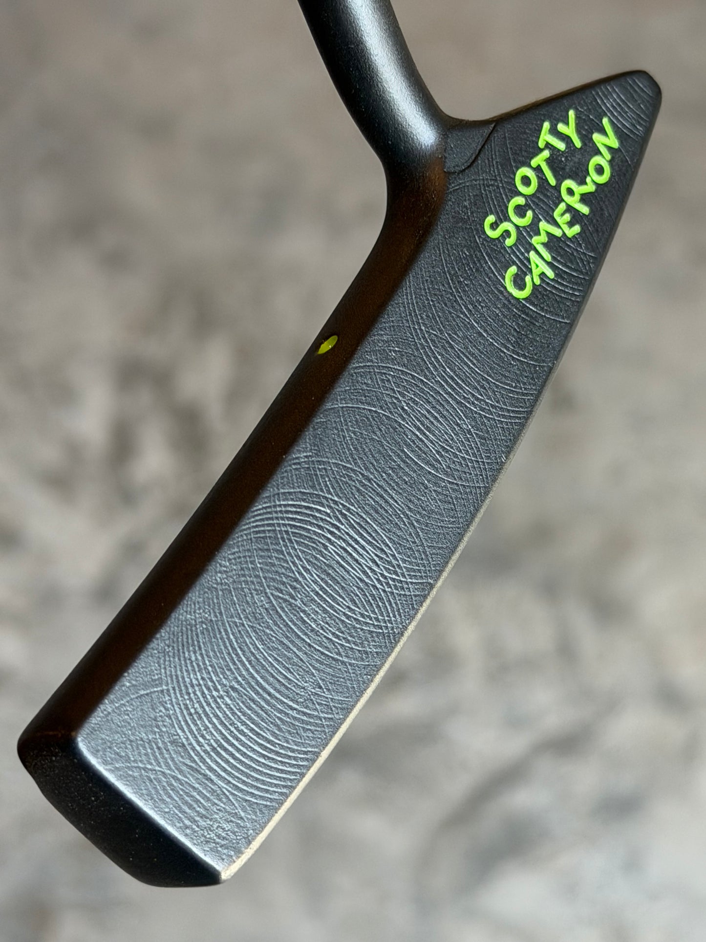 Scotty Cameron Studio Design No. 3 custom black/lime kangaroo 34.5”