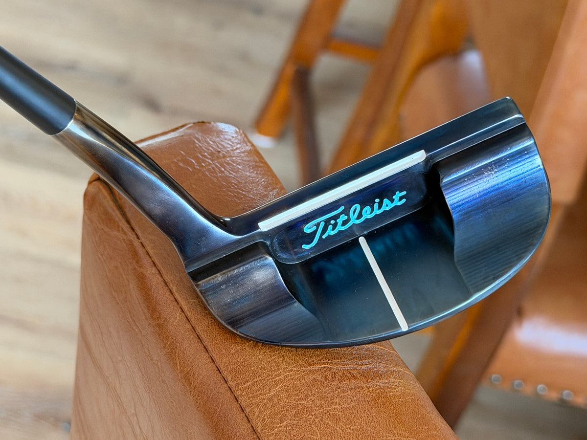 Scotty Cameron pro platinum Del Mar 3.5 Blue Oil Can 34.5”