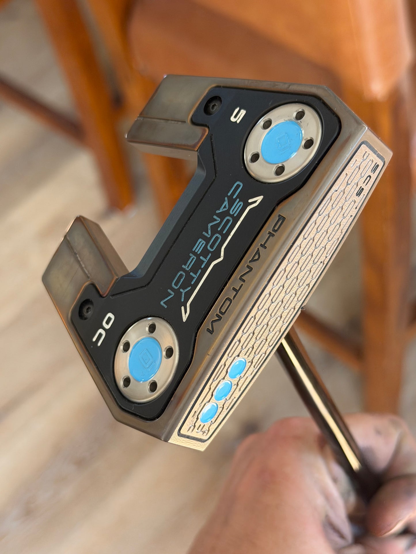Oil Can Scotty Cameron phantom 5OC - UNC Blue - 35”