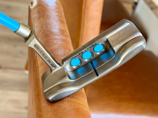 New Scotty Cameron Newport plus + oil can + UNC blue KBS GPS + leather 34”
