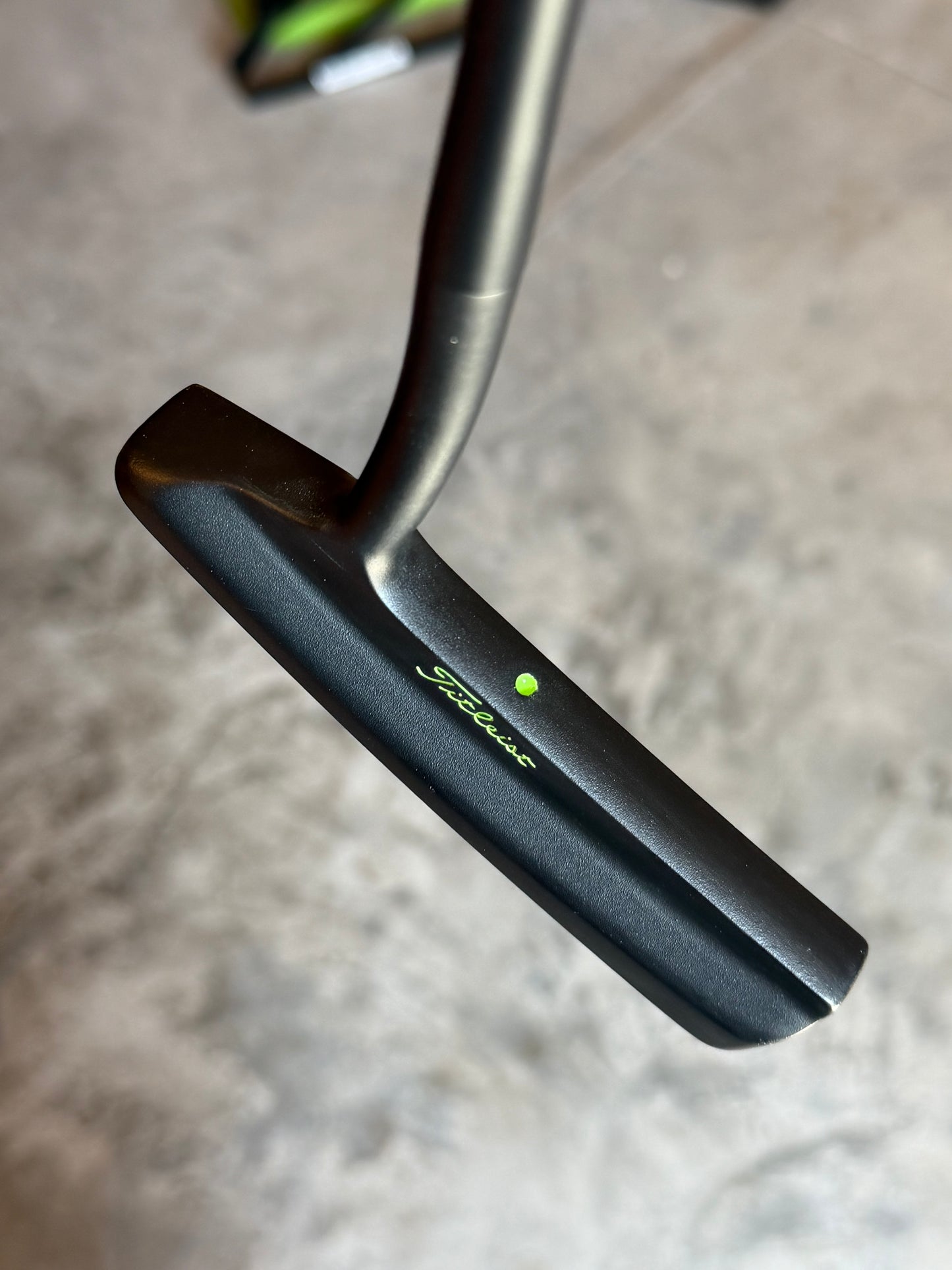 Scotty Cameron Studio Design No. 3 custom black/lime kangaroo 34.5”