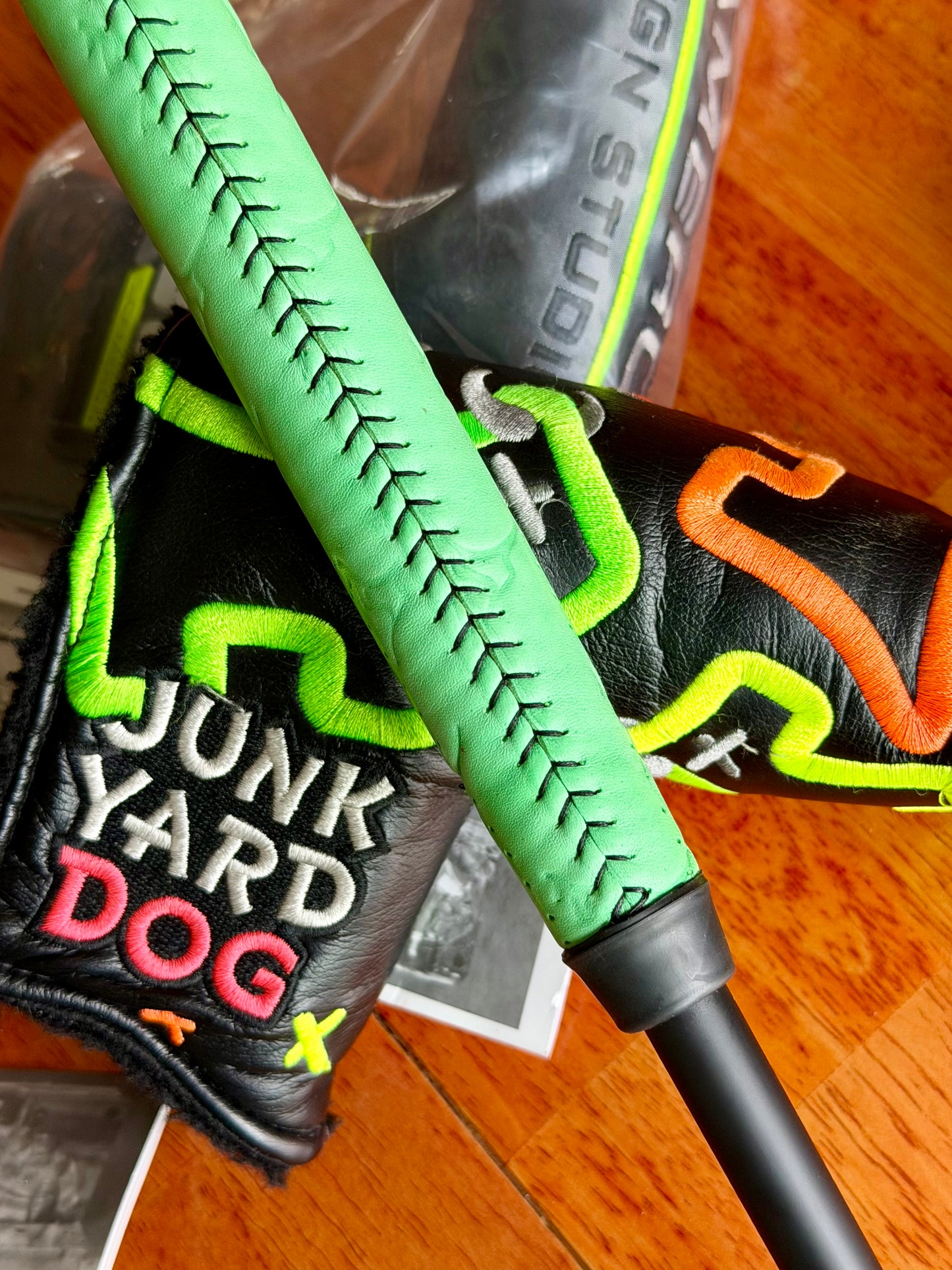 Champions Choice 1.5+ oil can/ Junkyard Dog Neon 34”