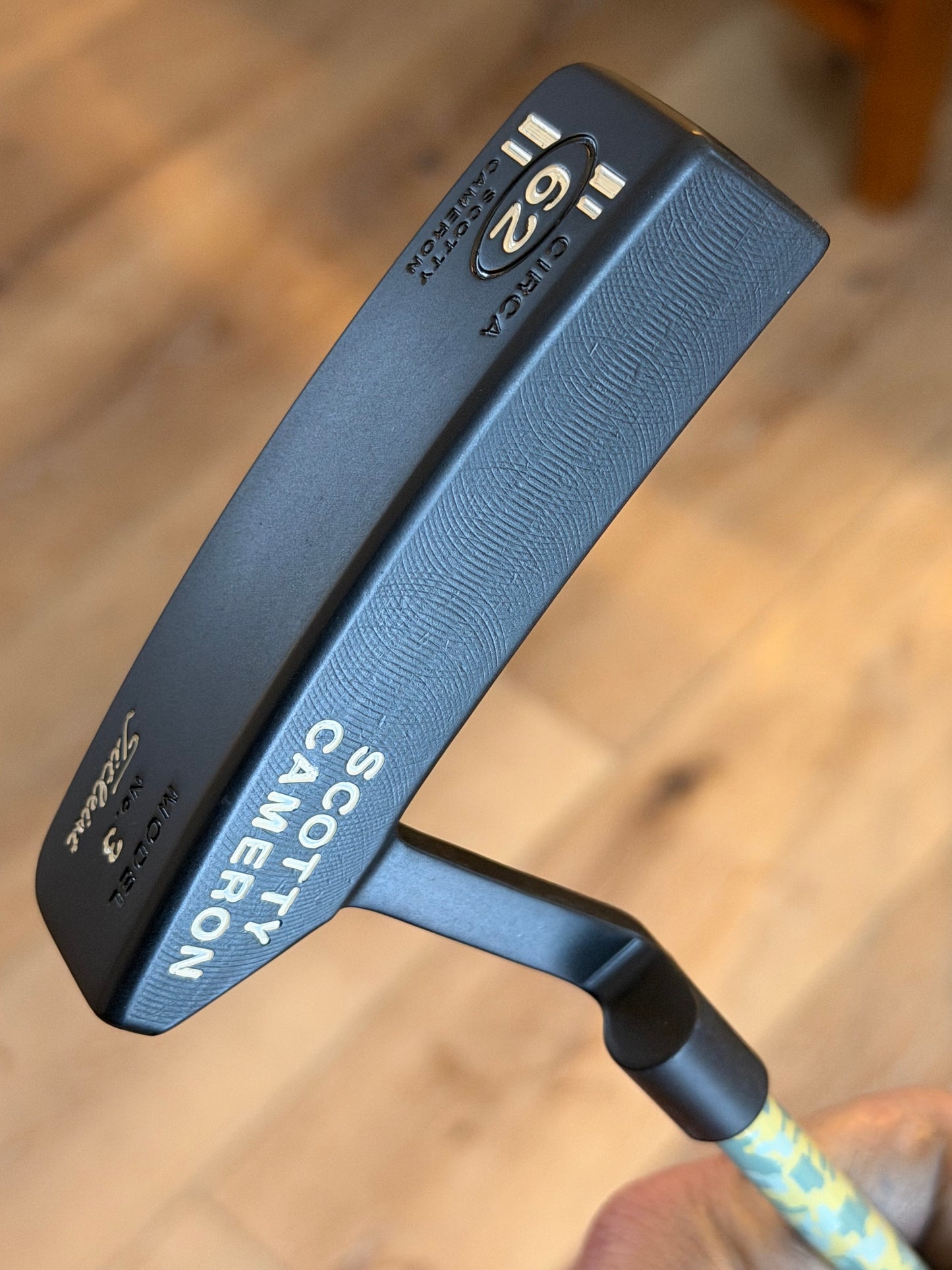 Circa 62 #3 - anodized black - camo KBS graphite / kangaroo leather and matching HC 35”