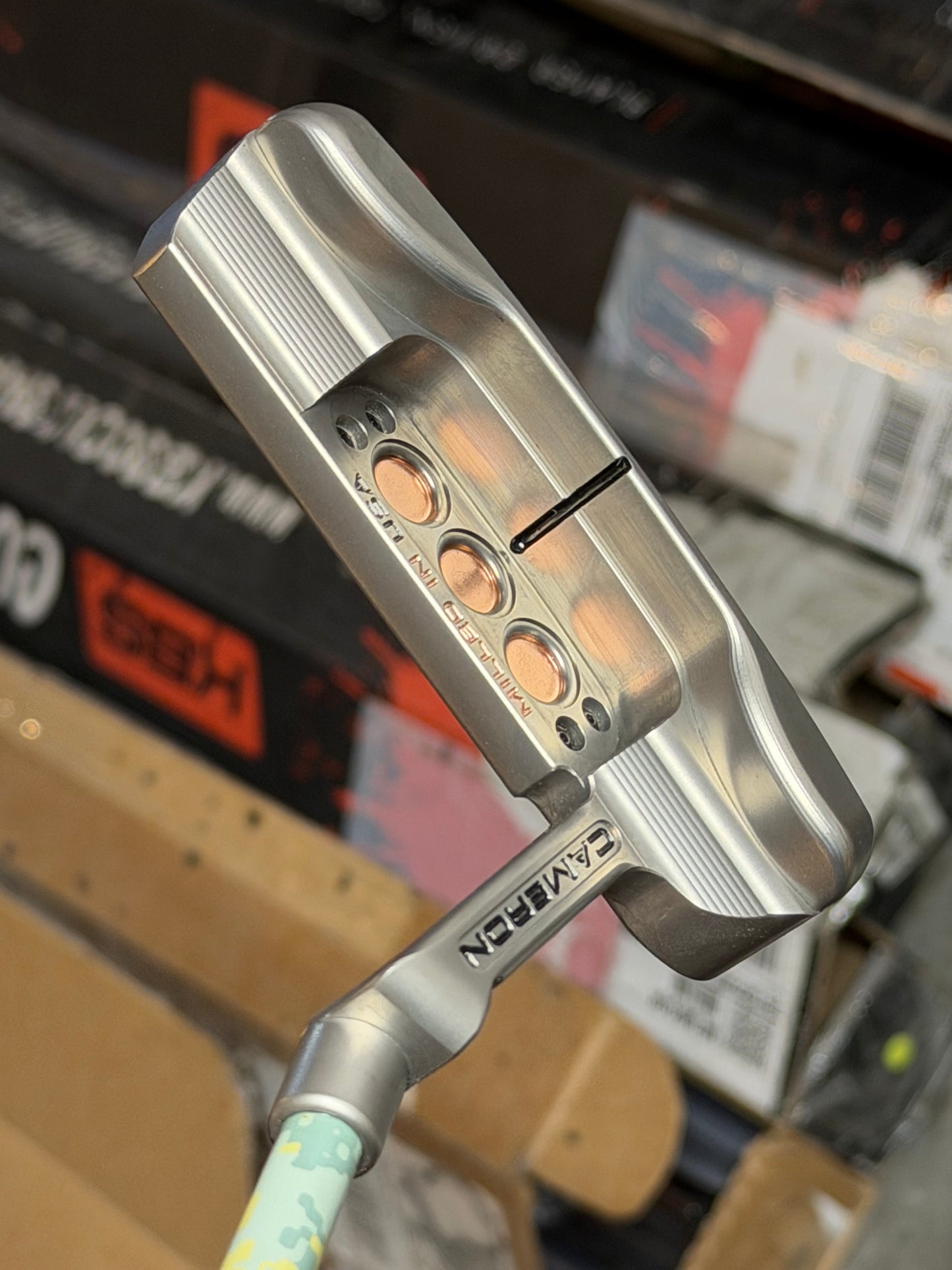 New studio style Newport - camo KBS - copper face insert / tour satin