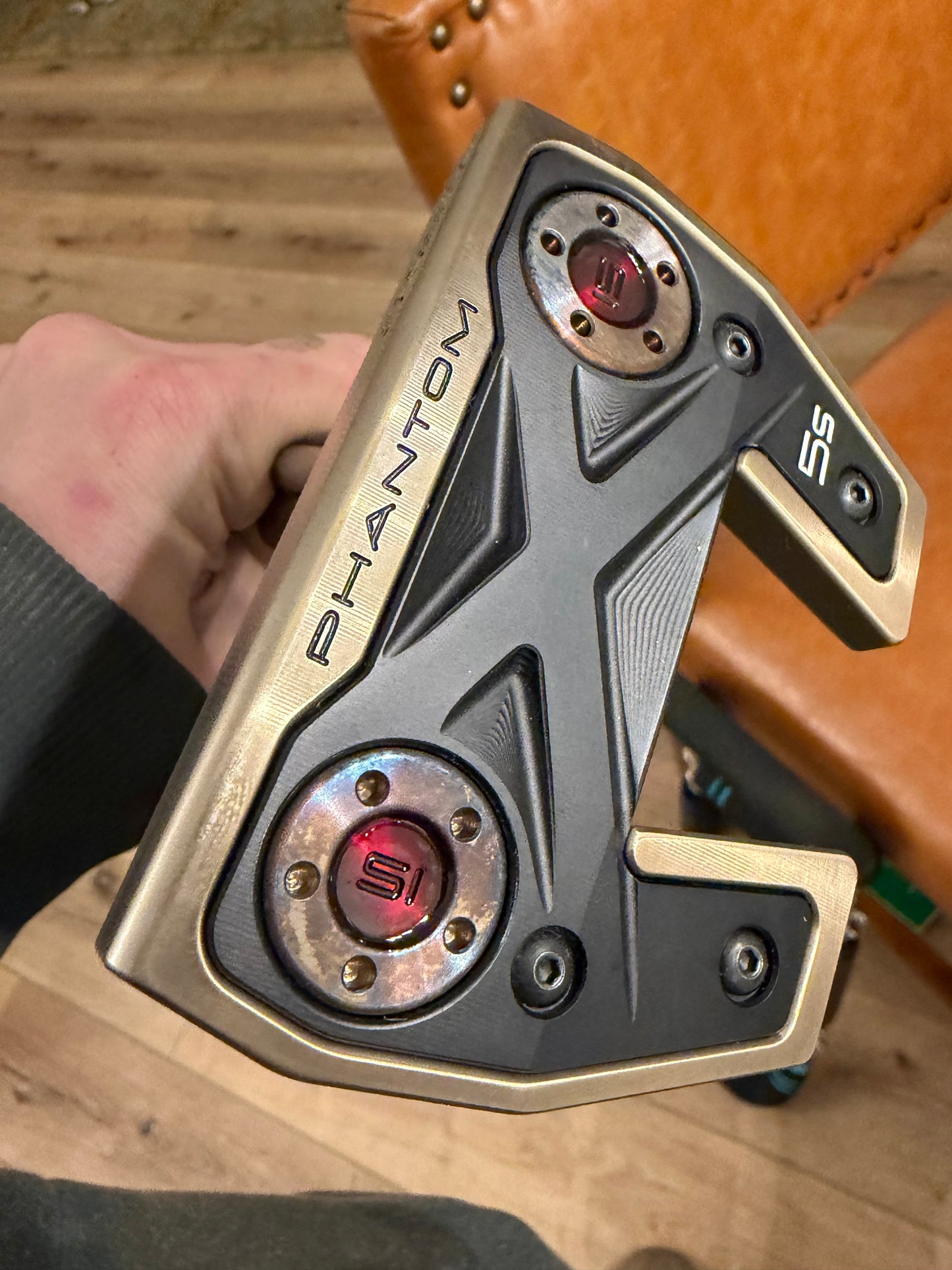 Phantom 5S - deep torched with candy red - stepped KBS 34.5”