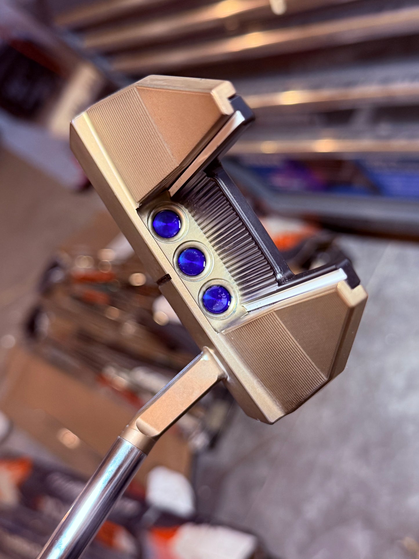 Candy blue!  Torched phantom x 7.5 (new) - stock shaft/grip at 34”.