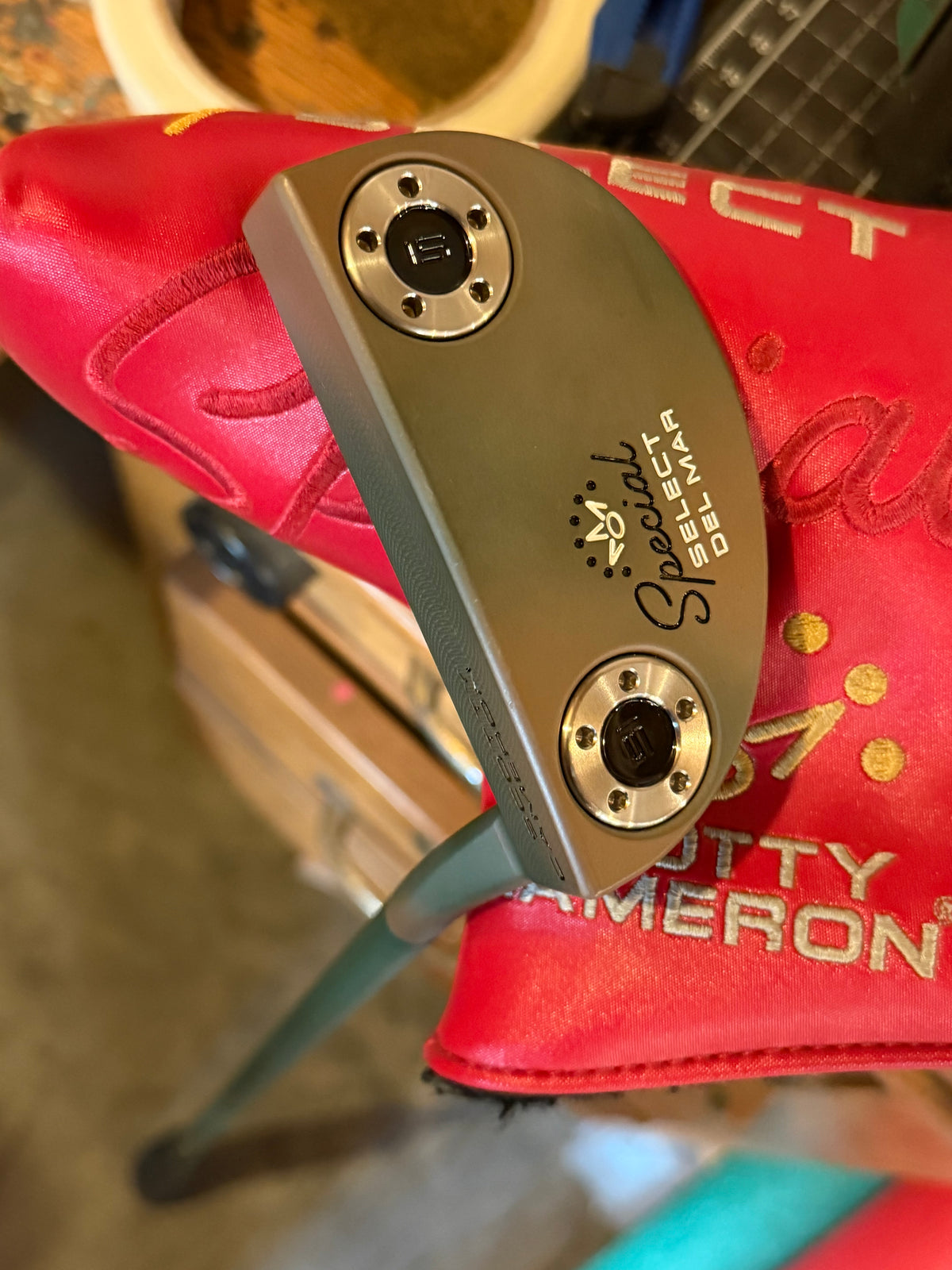 LEFTY Scotty Cameron Del Mar copper camo / leather 34.5”