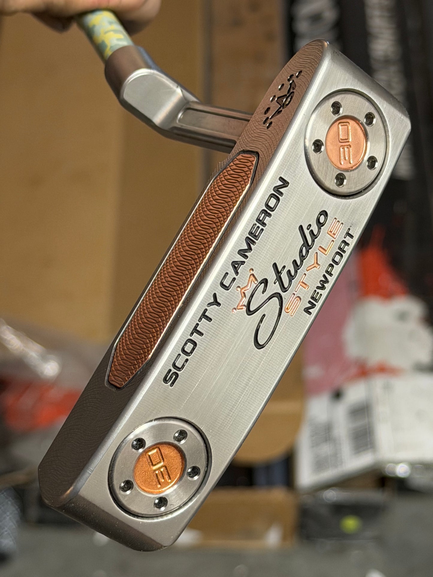 New studio style Newport - camo KBS - copper face insert / tour satin