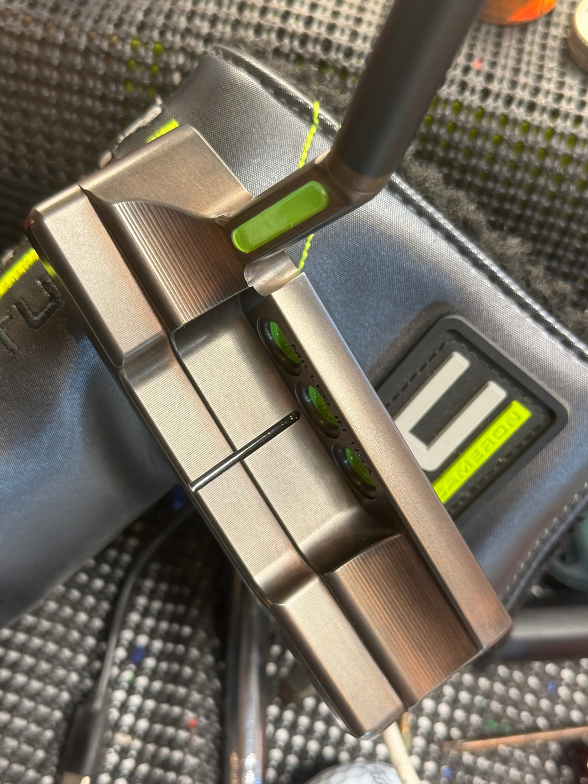 (New) Scotty Cameron Patina super select Newport 2.5 custom lime / leather 34.5”