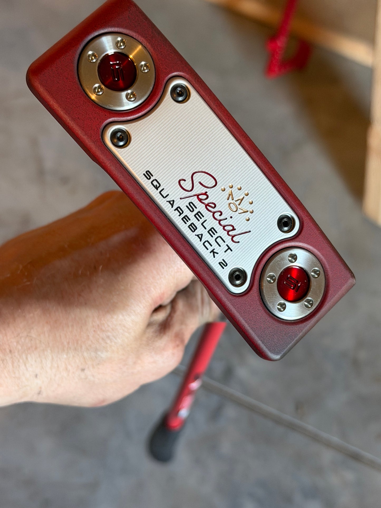 New special select Squareback 2 / crimson/black fade / KBS and leather 34”