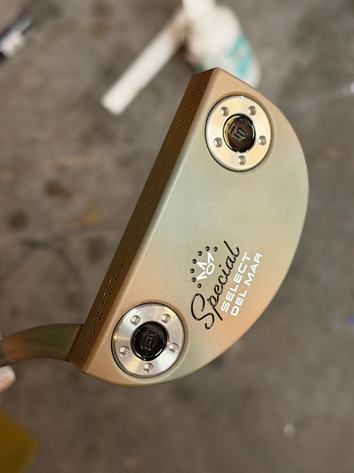 LEFTY Scotty Cameron Del Mar copper camo / leather 34.5”