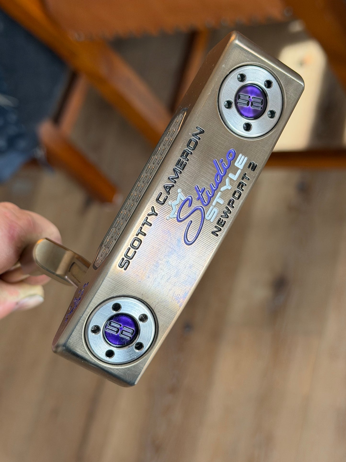 LEFTY - ‘25 studio style NP2 - Oil Can + Candy Violet + rainbow KBS 34.5”
