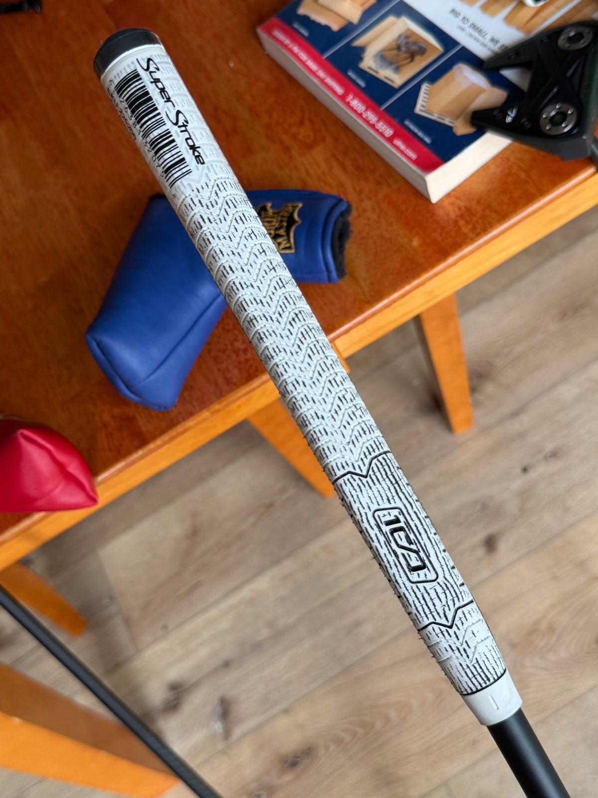 Scotty Cameron pro platinum Del Mar 3.5 Blue Oil Can 34.5”
