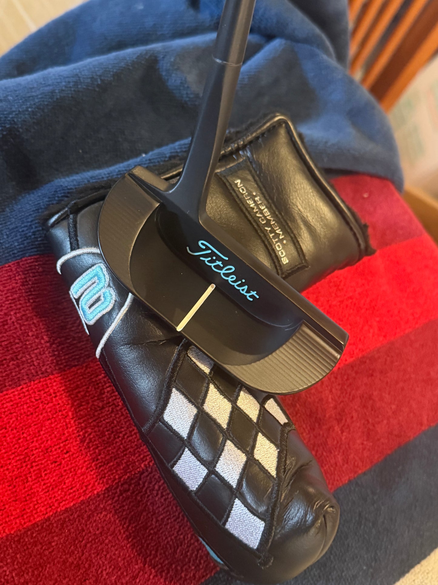 Scotty Cameron Del Mar 3 pro platinum black/Tiffany member HC 34”