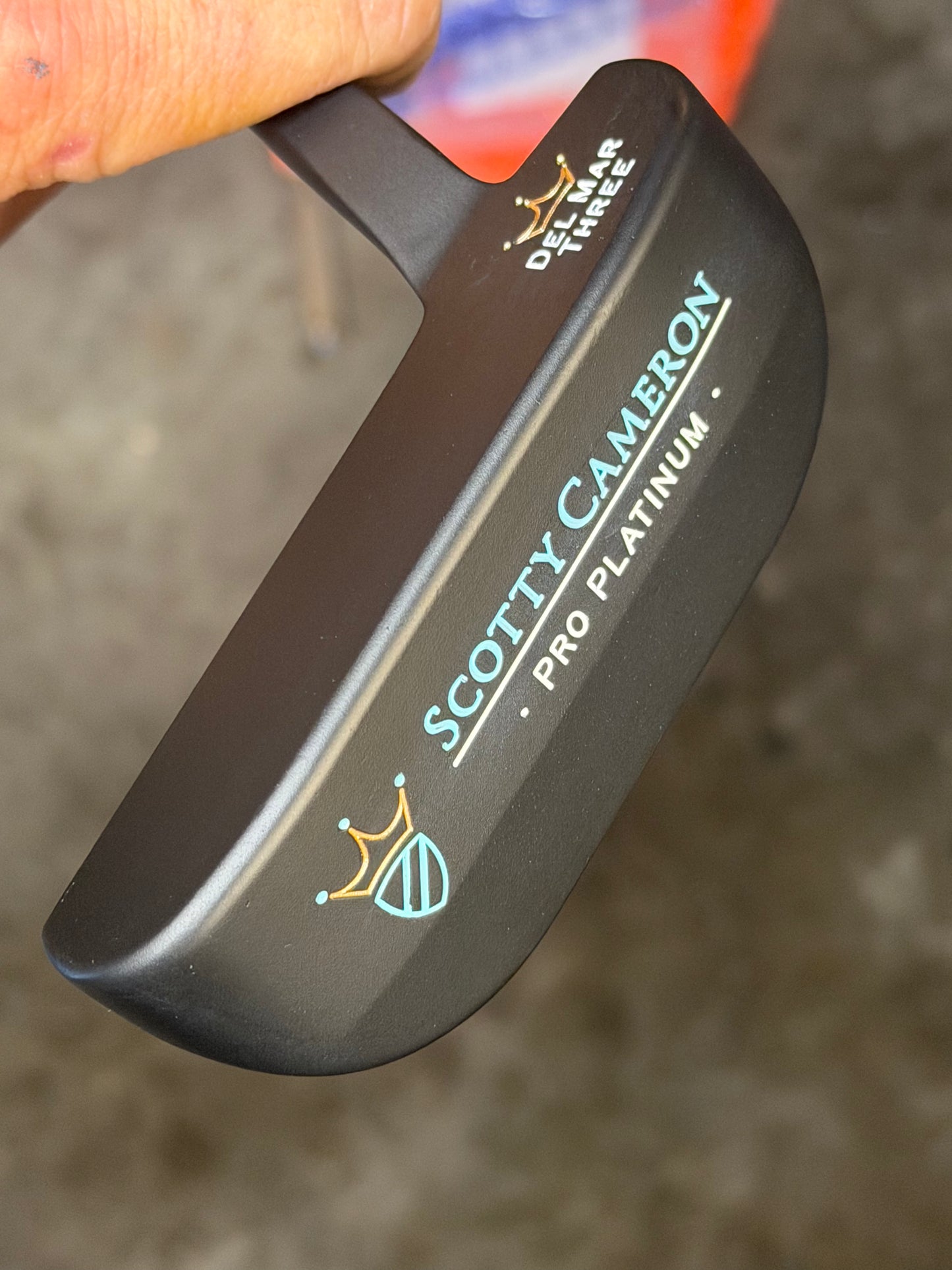 Scotty Cameron Del Mar 3 pro platinum black/Tiffany member HC 34”