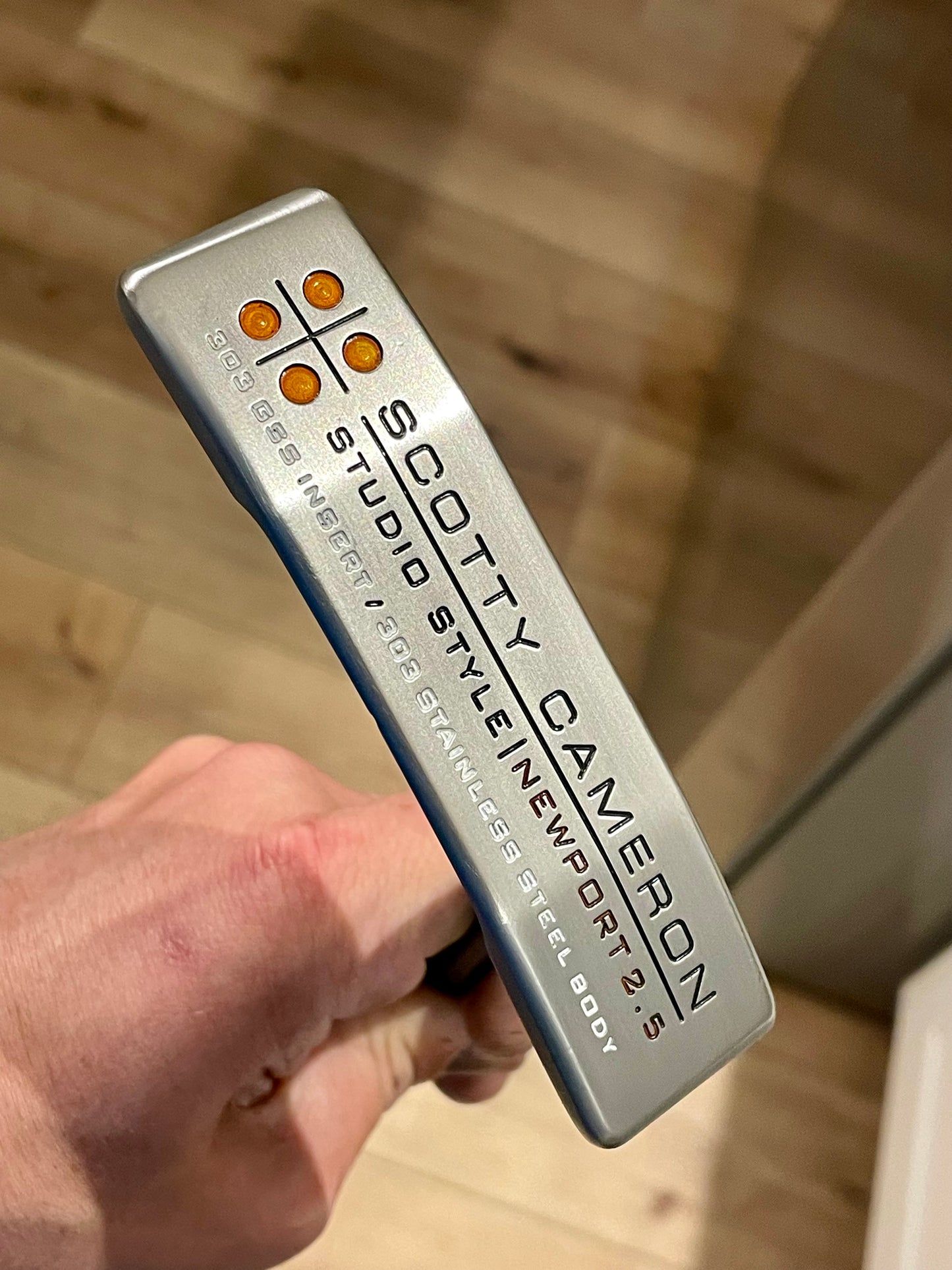 Scotty Studio Style Newport 2.5 - Mint 303 insert - Steerhide Custom shop cover- clear orange!