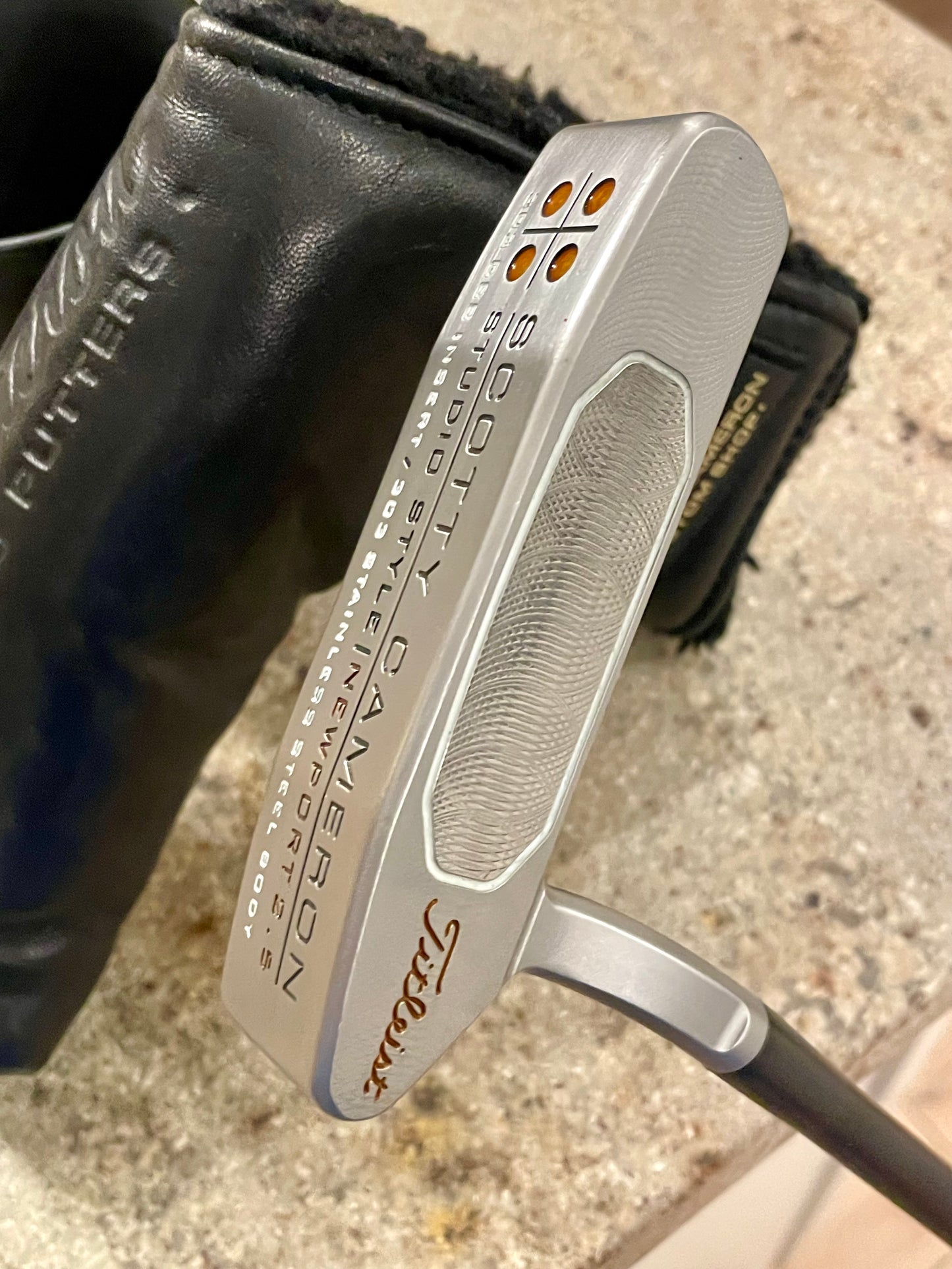 Scotty Studio Style Newport 2.5 - Mint 303 insert - Steerhide Custom shop cover- clear orange!