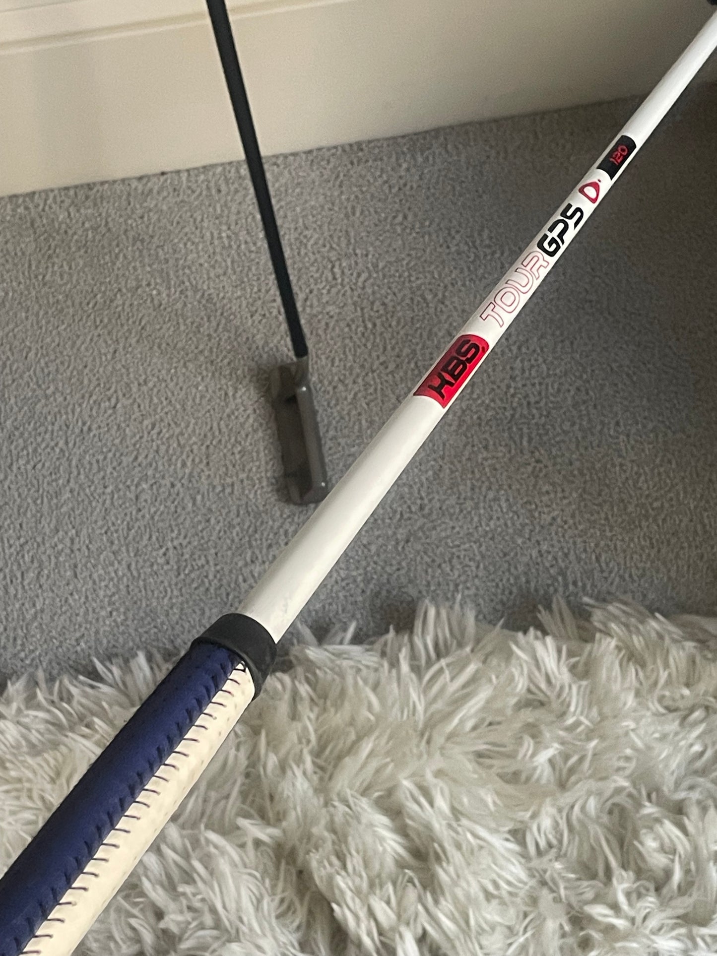 Mint Original Newport Beach - KBS Graphite, patriotic leather, stock headcover!  35"