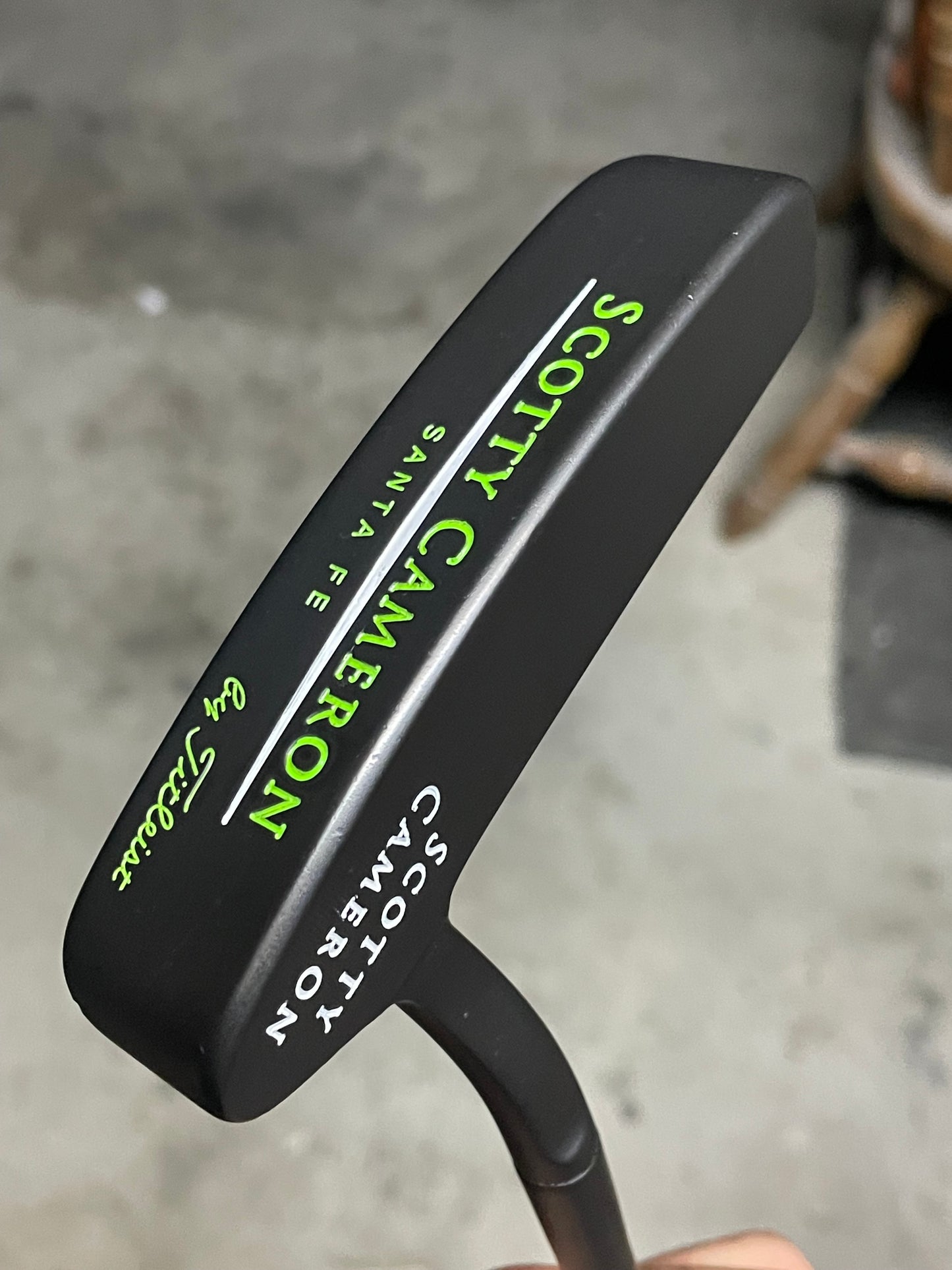 Scotty Cameron Santa Fe Classic - 1998 - blackout with lime green Jackpot Johnny!