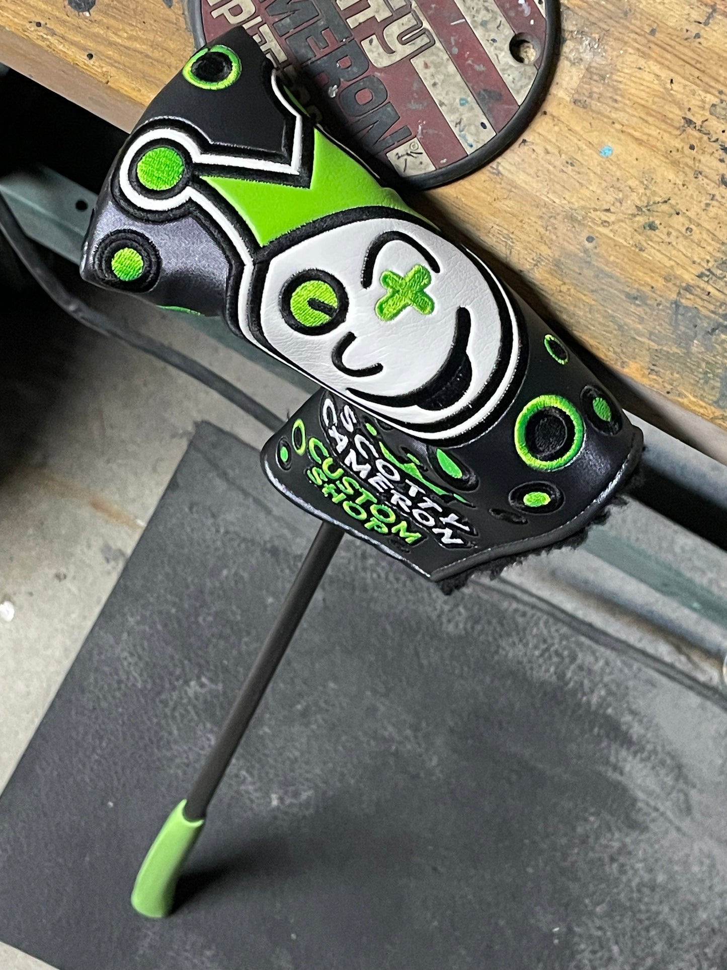 Scotty Cameron Santa Fe Classic - 1998 - blackout with lime green Jackpot Johnny!