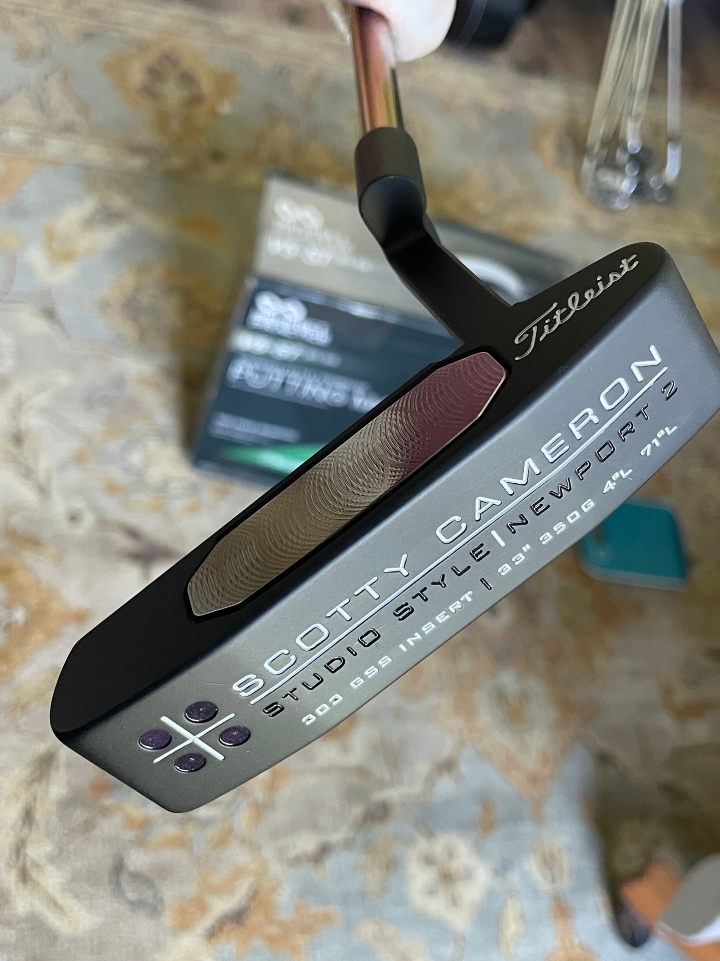 Scotty Cameron Studio Style (2005) 33/350g Black/chrome Rainbow KBS Combo!
