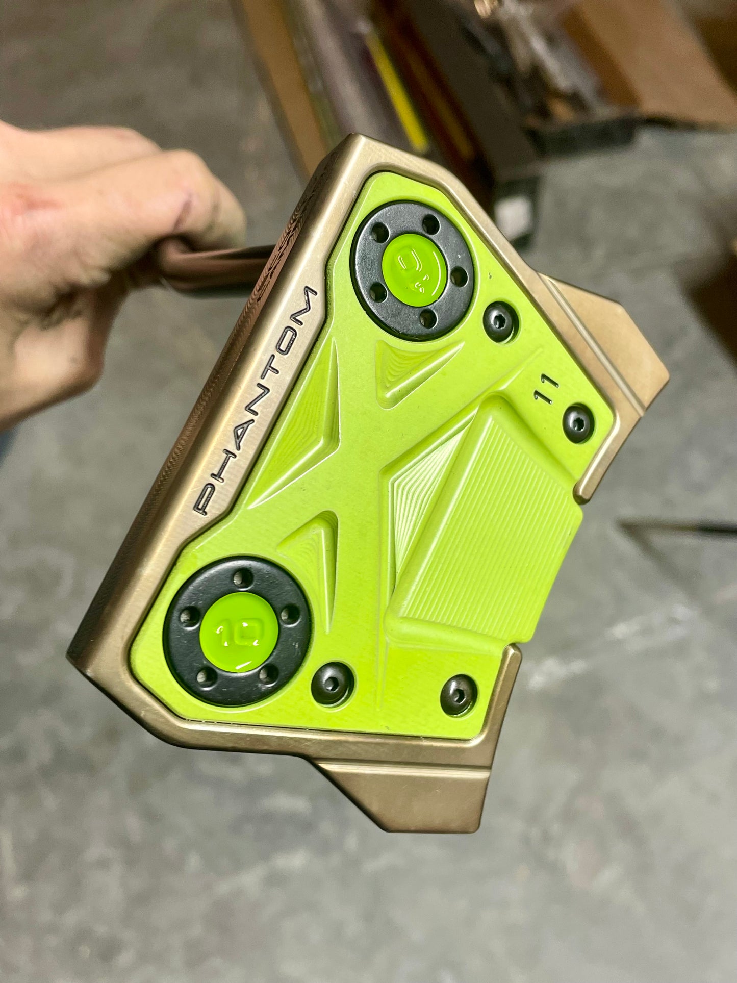 Sassy Grass Green MOTO Phantom X11 - Leather - KBS - Torch finish 34.5"