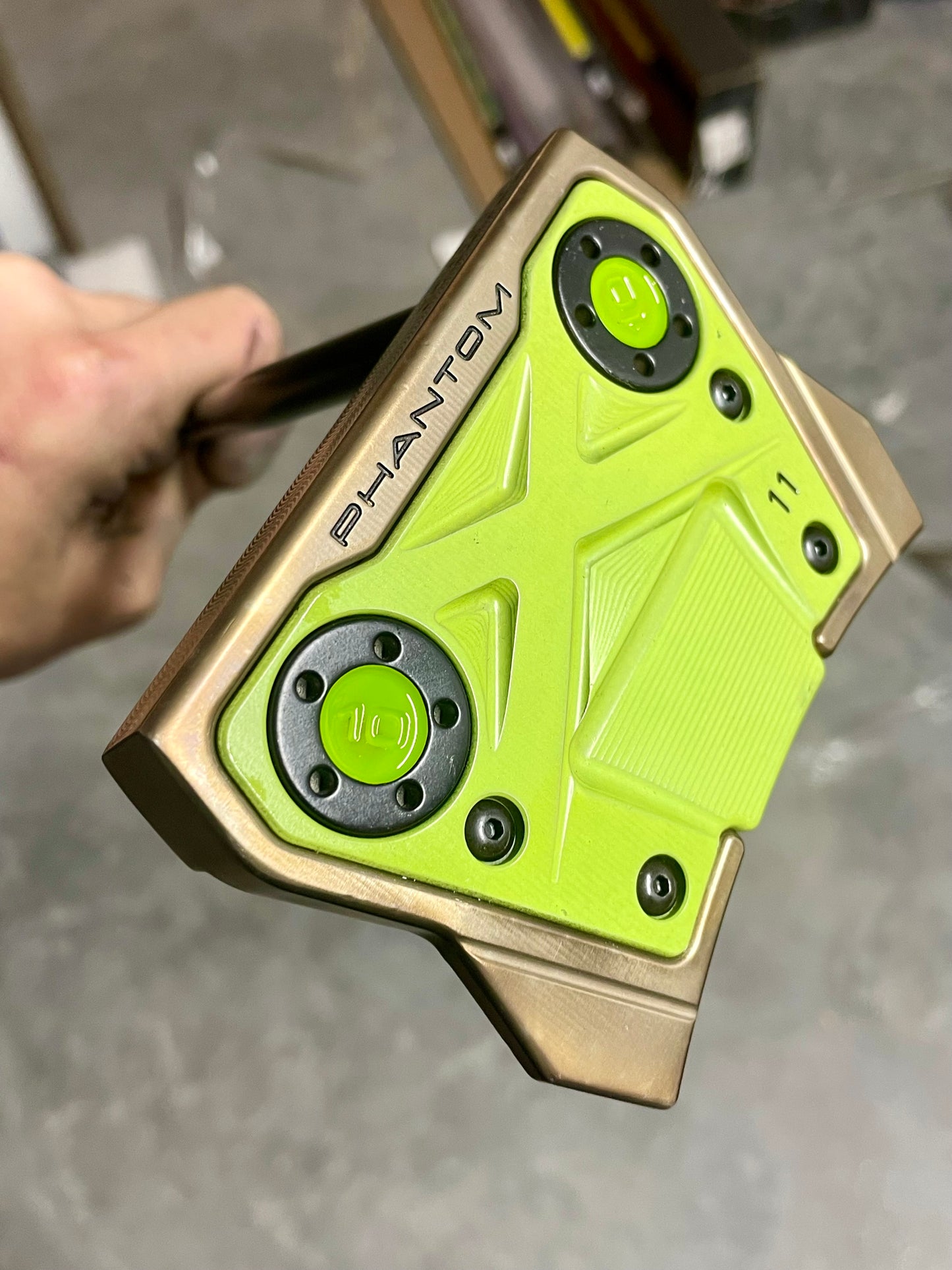 Sassy Grass Green MOTO Phantom X11 - Leather - KBS - Torch finish 34.5"