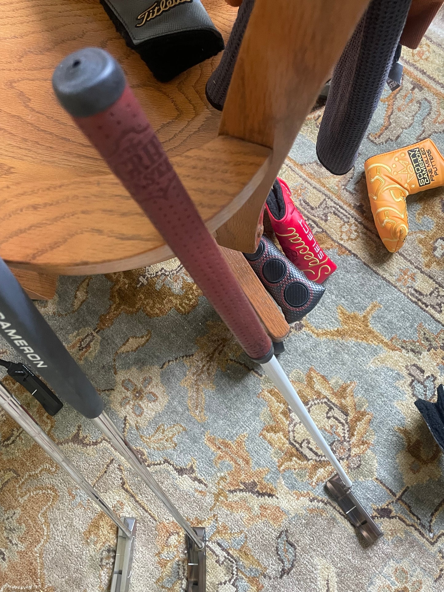 Scotty Cameron Newport 1.5 Studio Select Oil Can / Leather Grip/Cover Combo! 34.5"