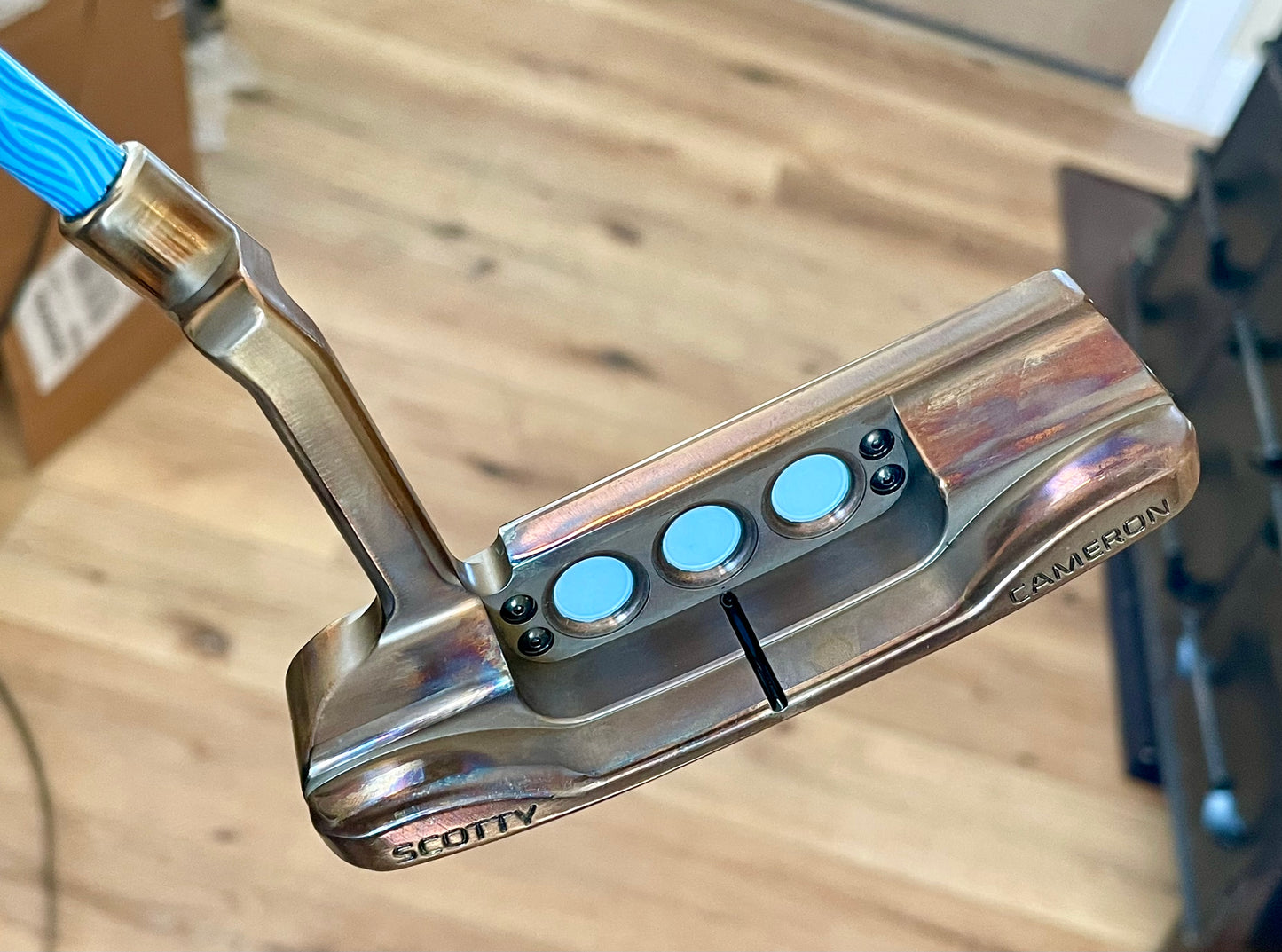 2016 Scotty NEWPORT- UNC Blue - Oil Can with KBS blue wave (graphite) 34.5"